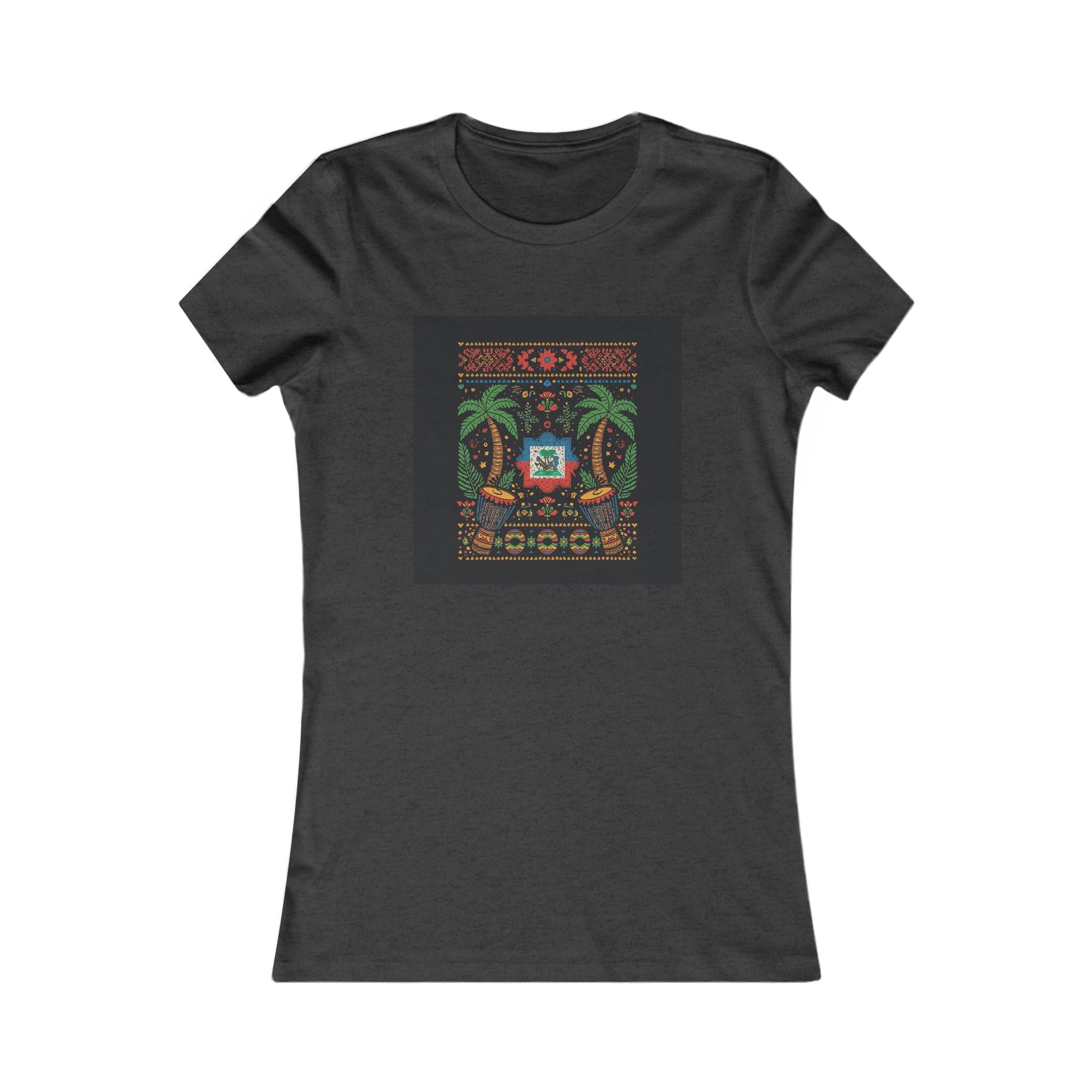 Womens Vi-Top — Colorful Folk Art Floral