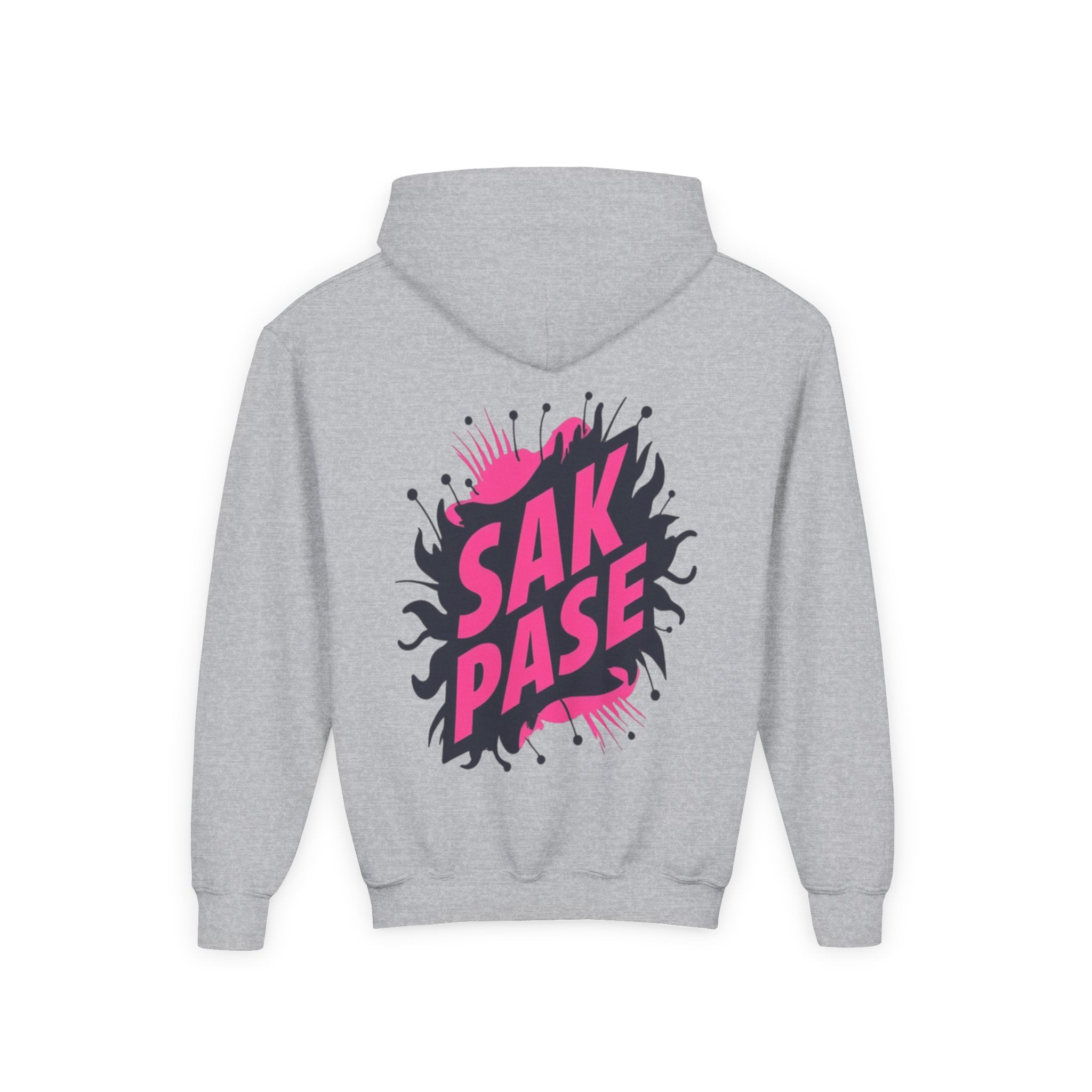 Little Vi Vi-Hoodie — Pink “SAK PASE” Creole Splash Graphic