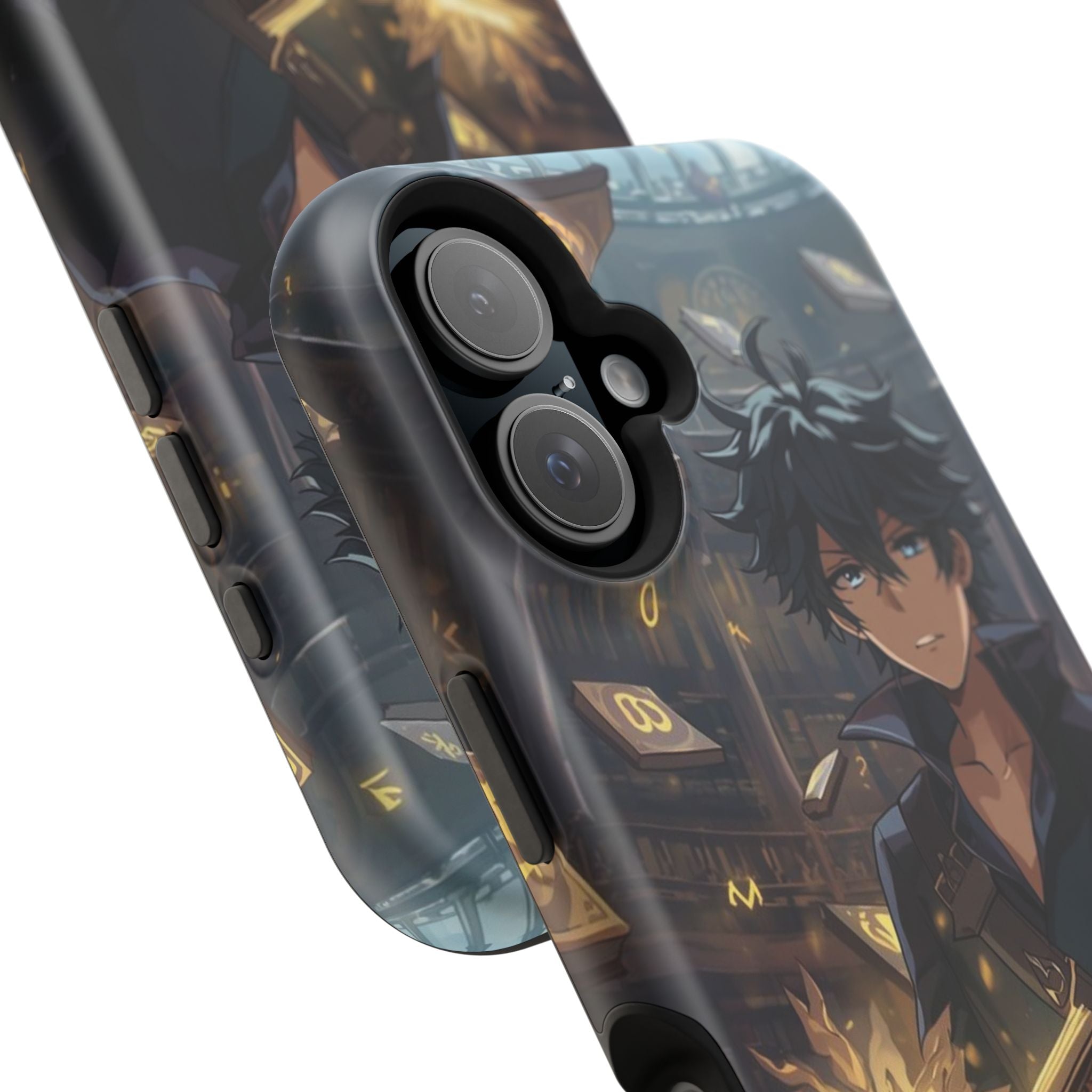 Vi-Anime Mystic Scholar Phone Case — Anime Magic Book Impact-Resistant Case