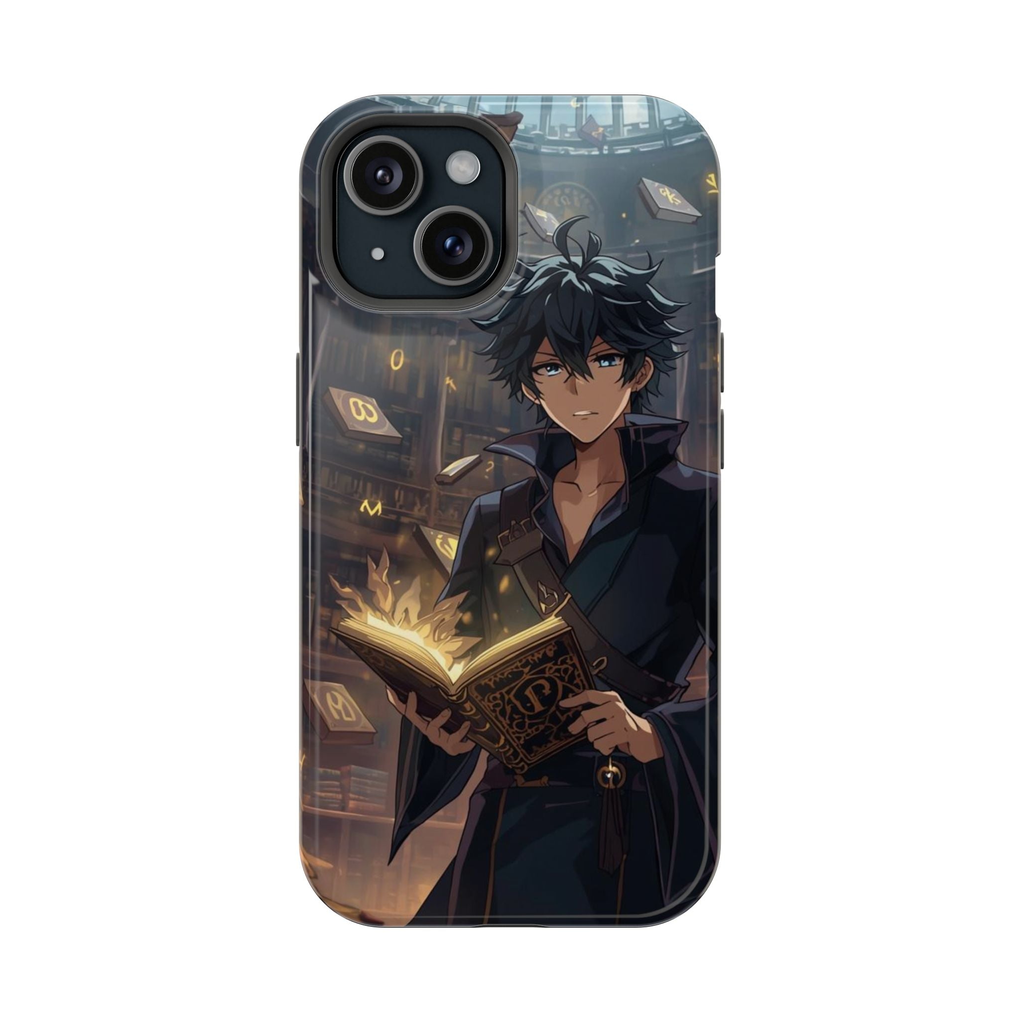 Vi-Anime Mystic Scholar Phone Case — Anime Magic Book Impact-Resistant Case