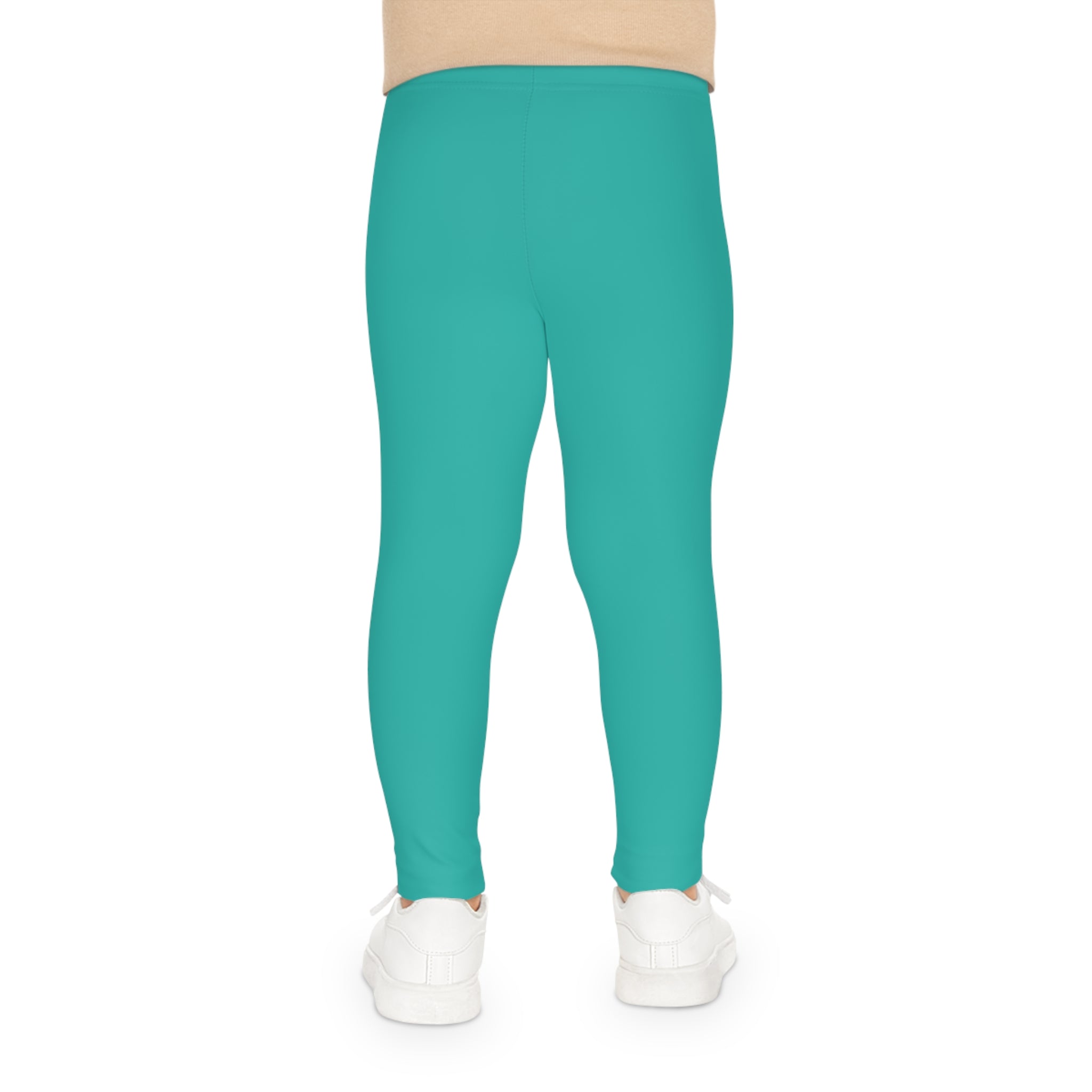 Little Vi Girls Teal Leggings - “Bel Fenm Bel Male”