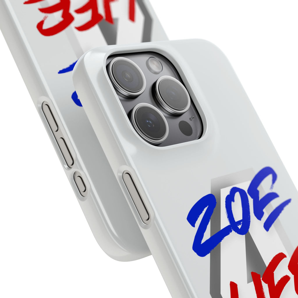 Zoe Life Phone Case - Bold Script Number 4 Snap Case
