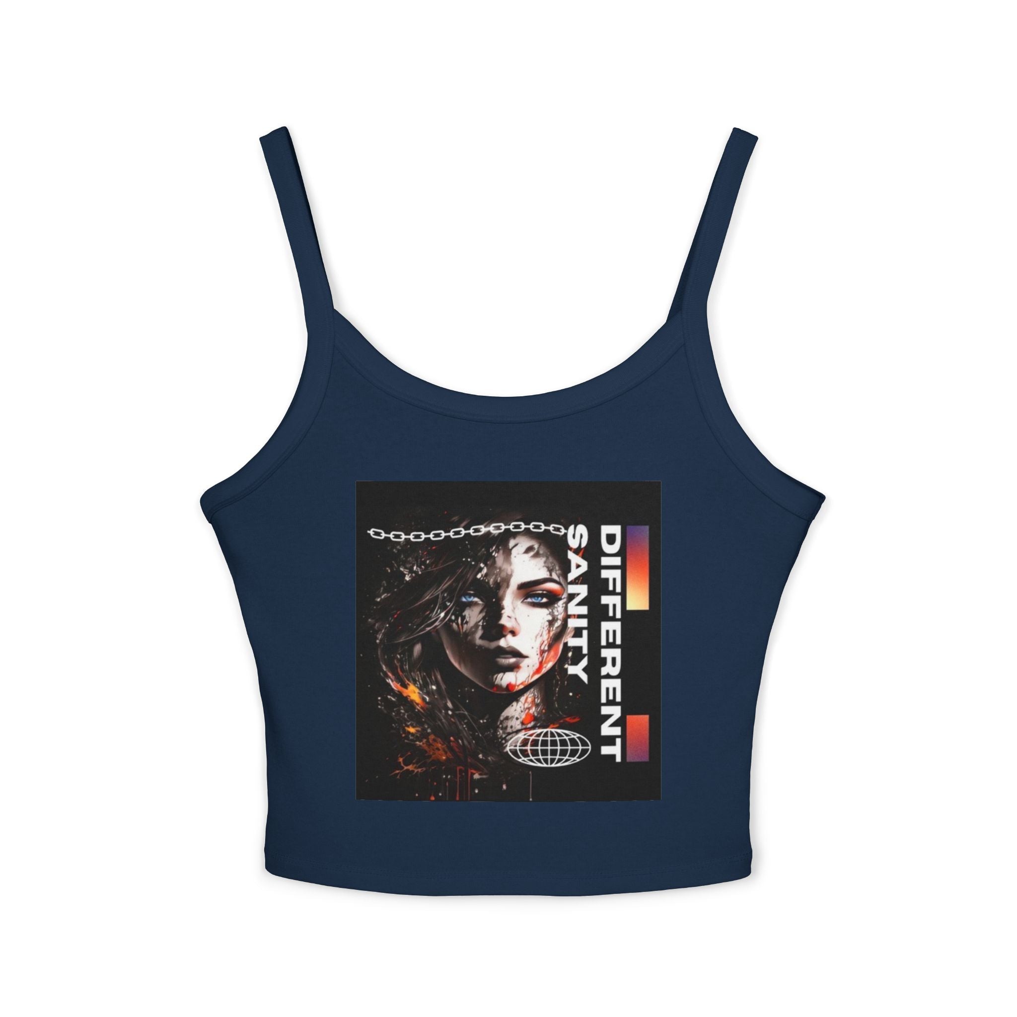 Women's Cropped Vi-Tank -  Women's Spaghetti Strap Tank Top