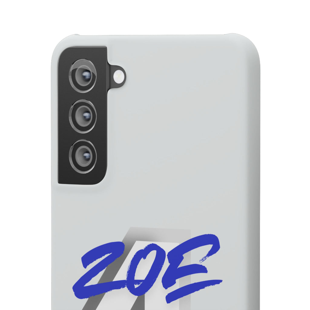 Zoe Life Phone Case - Bold Script Number 4 Snap Case