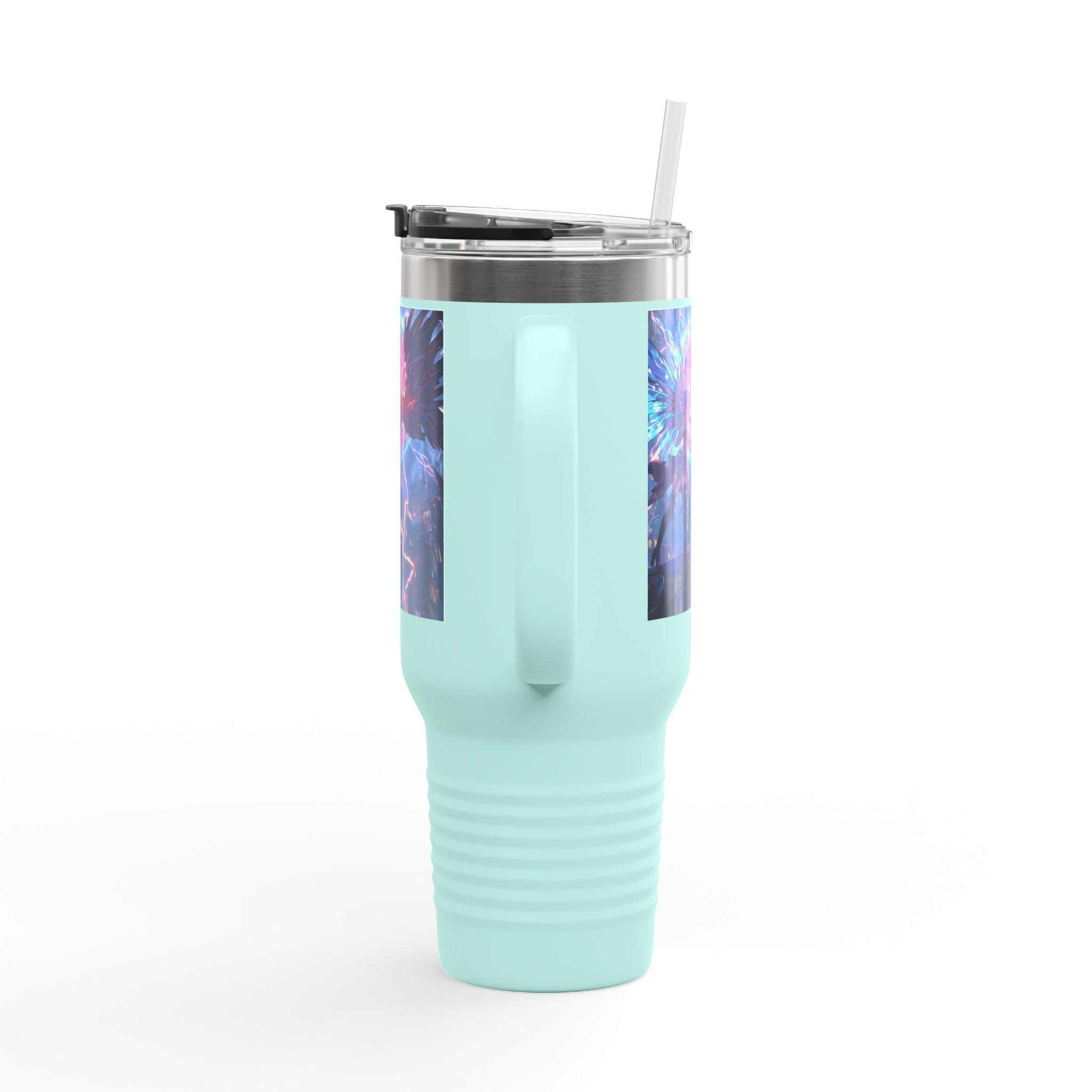 Vi-Anime 40oz Insulated Travel Mug — Fantasy Angel Moonlight Design