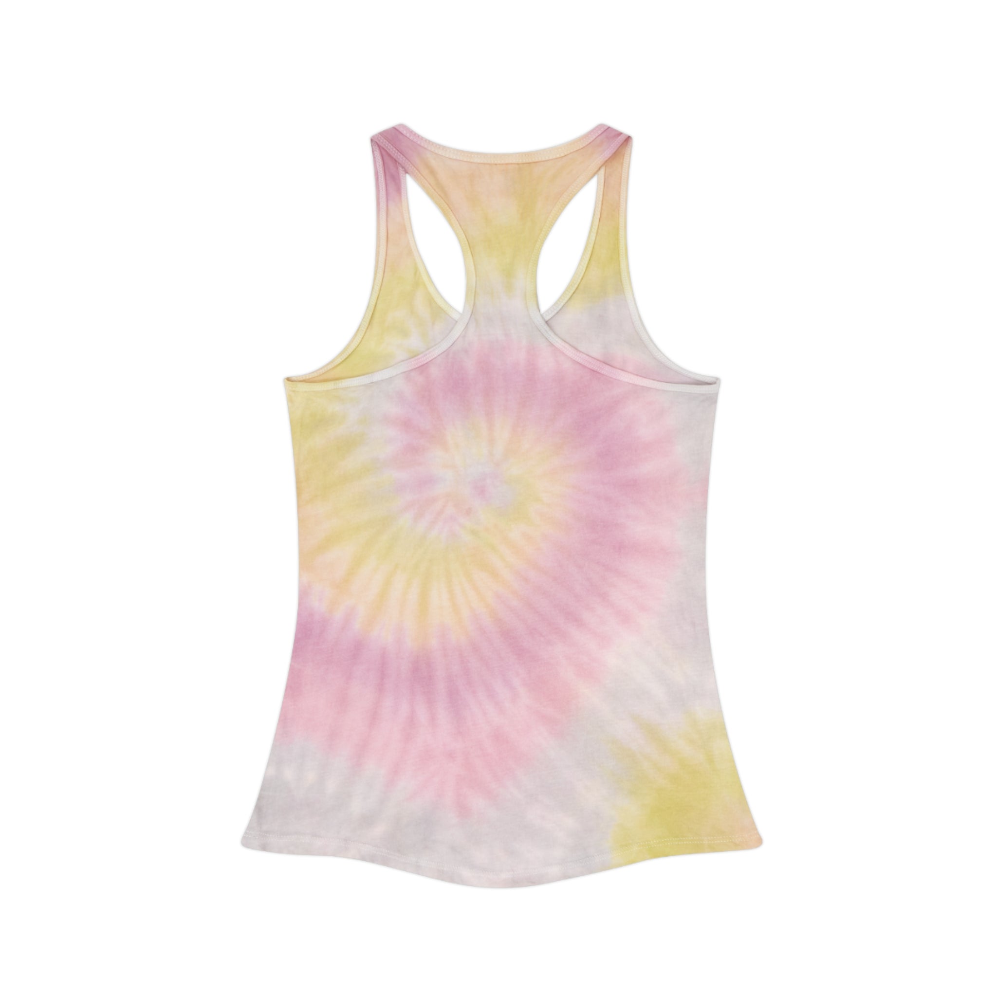 Women’s Vi-Tank - Tie-Dye Racerback — 'Money Talks, Bullshit Walks'
