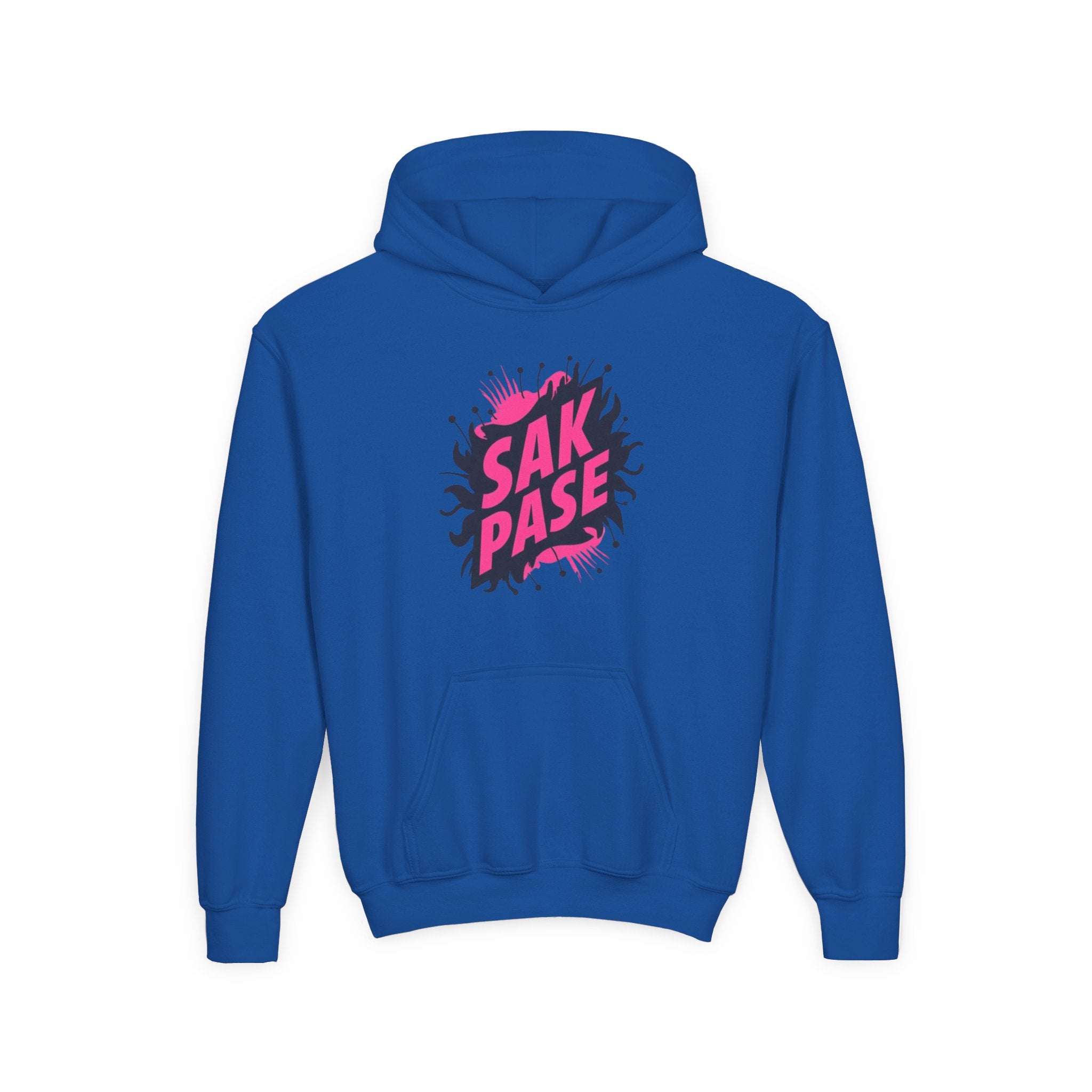 Little Vi Vi-Hoodie — Pink “SAK PASE” Creole Splash Graphic