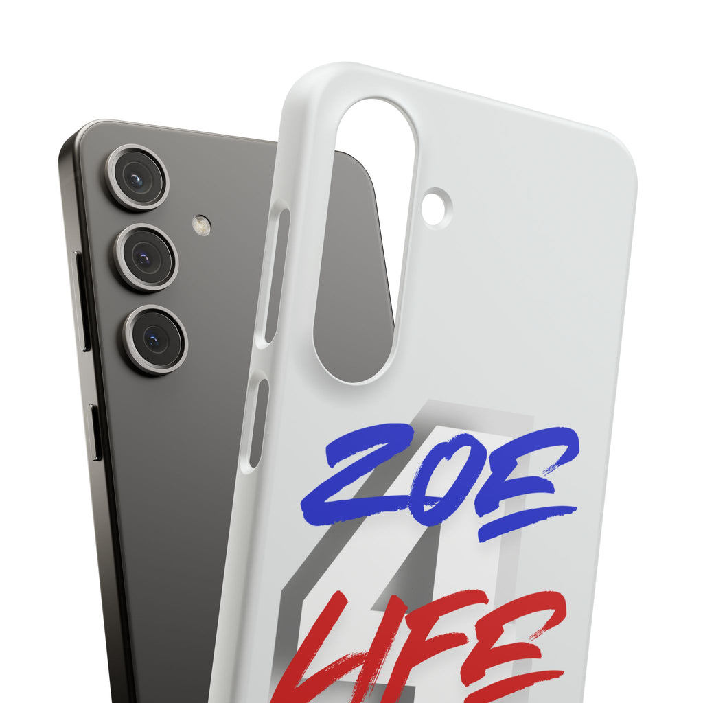 Zoe Life Phone Case - Bold Script Number 4 Snap Case