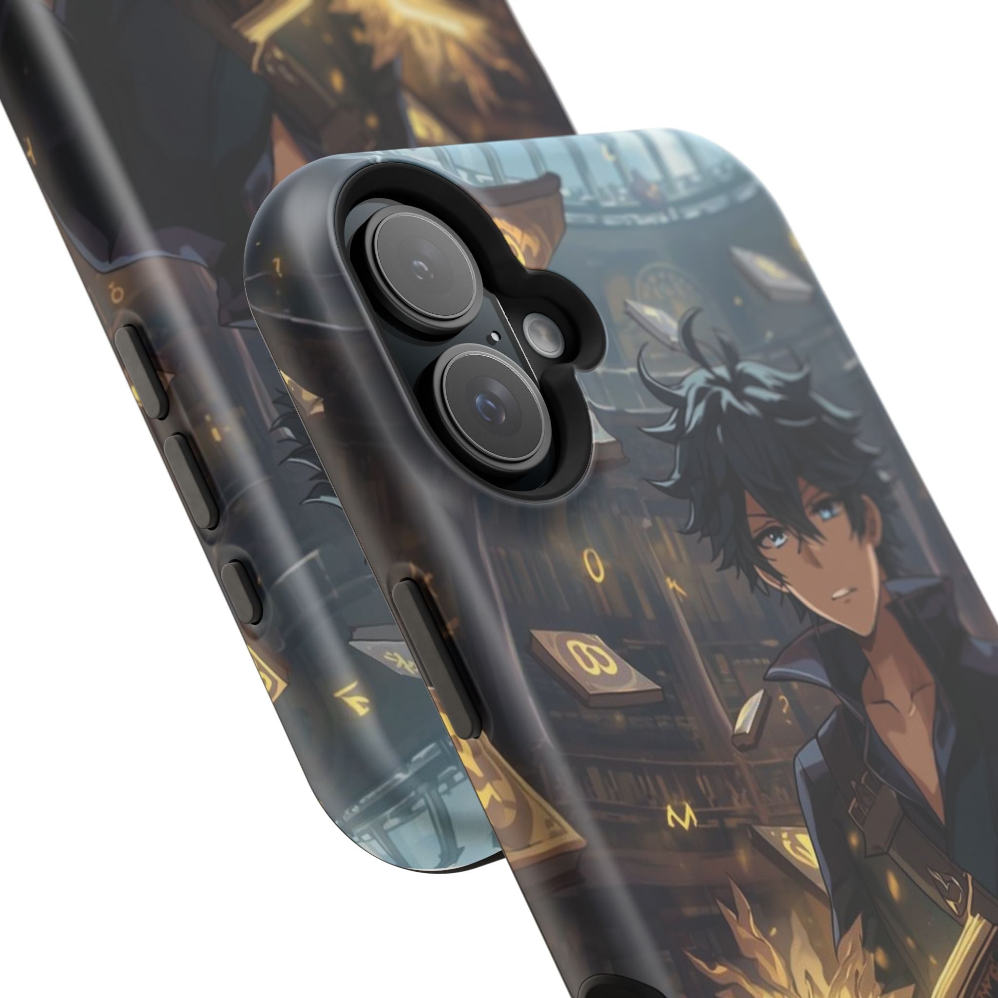 Vi-Anime Mystic Scholar Phone Case — Anime Magic Book Impact-Resistant Case