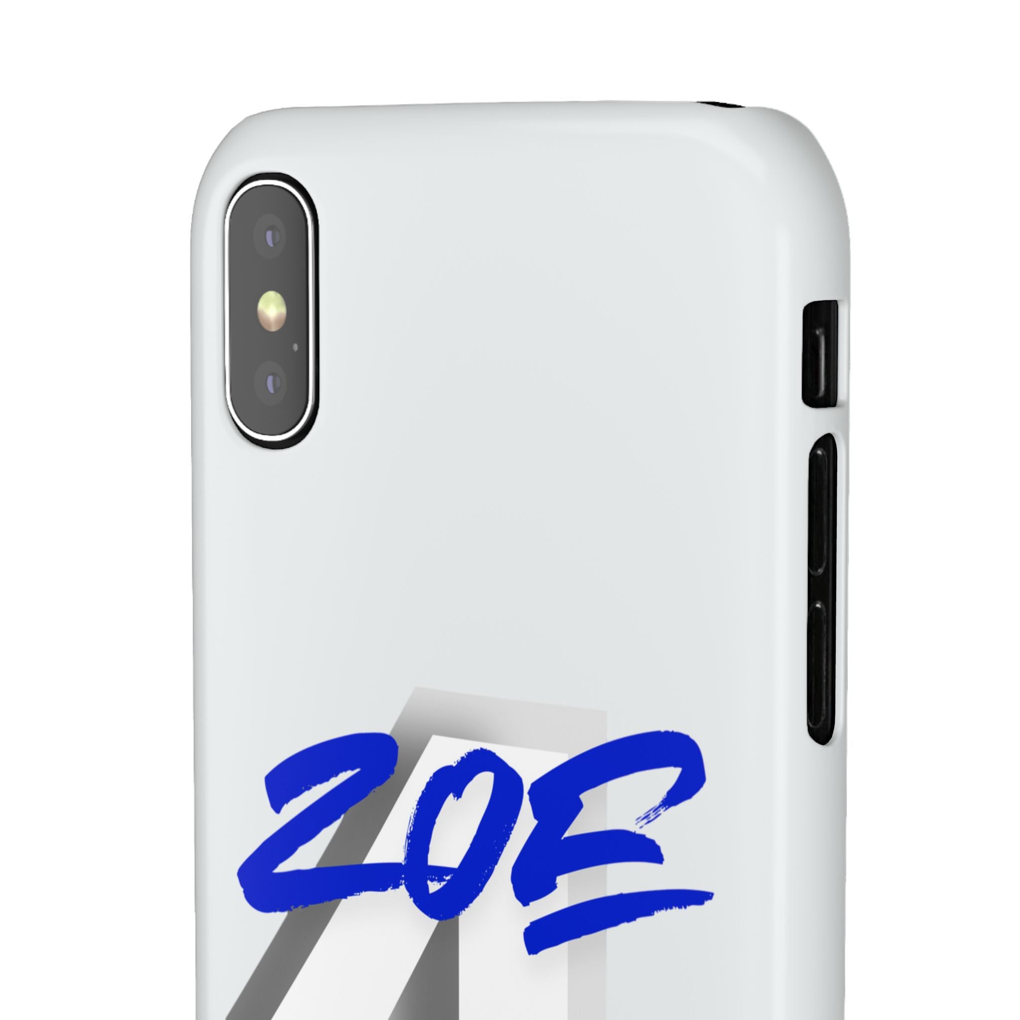 Zoe Life Phone Case - Bold Script Number 4 Snap Case
