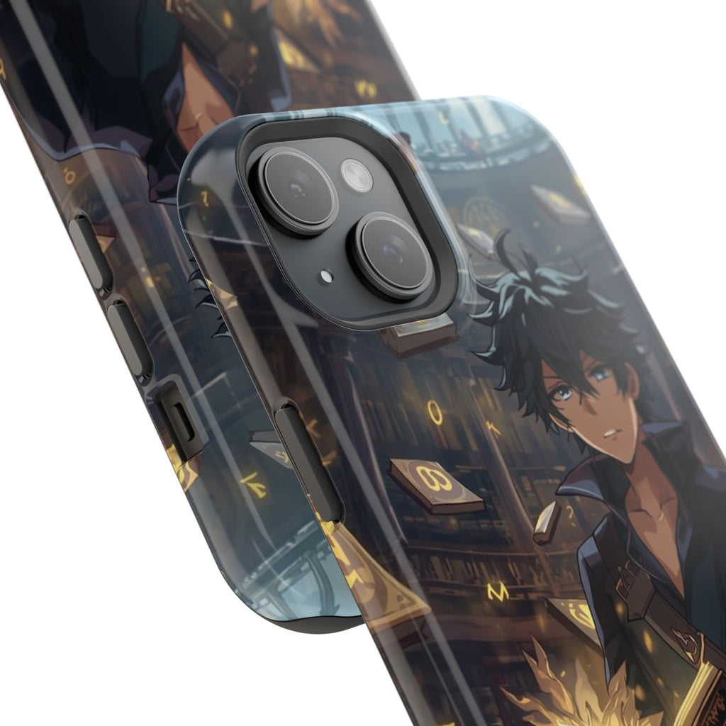 Vi-Anime Mystic Scholar Phone Case — Anime Magic Book Impact-Resistant Case