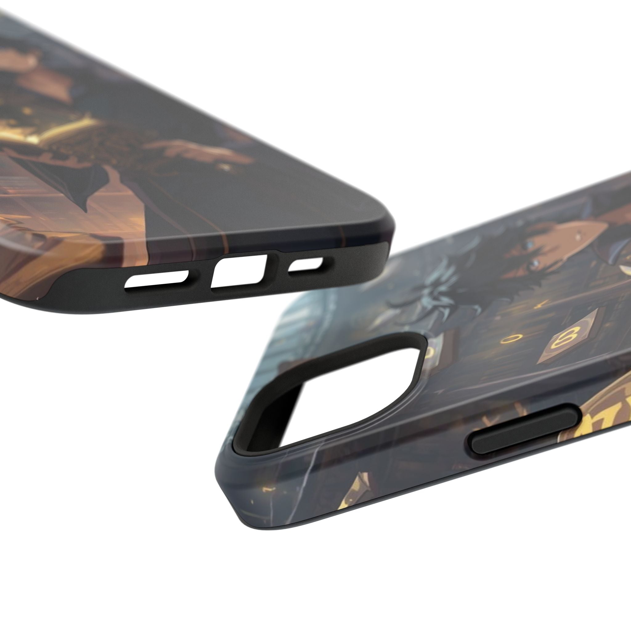 Vi-Anime Mystic Scholar Phone Case — Anime Magic Book Impact-Resistant Case