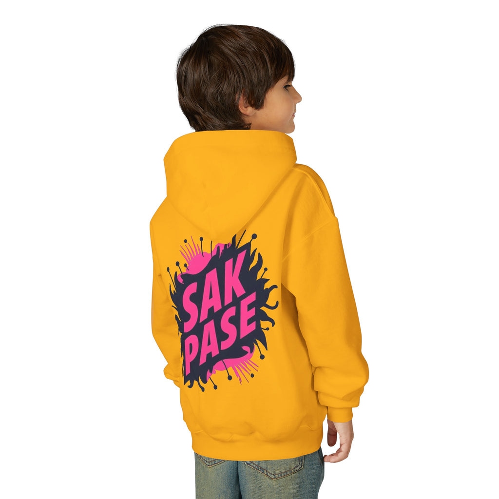 Little Vi Vi-Hoodie — Pink “SAK PASE” Creole Splash Graphic