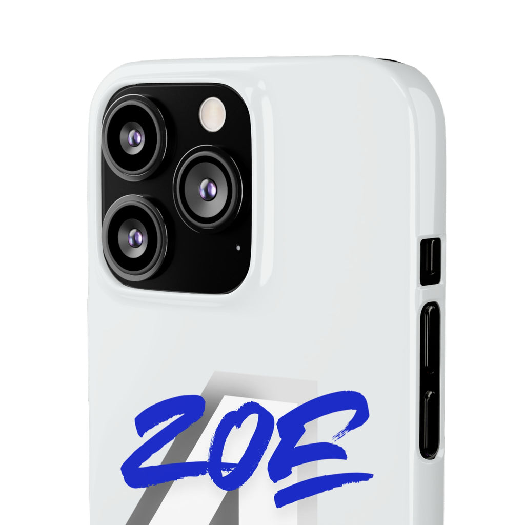 Zoe Life Phone Case - Bold Script Number 4 Snap Case