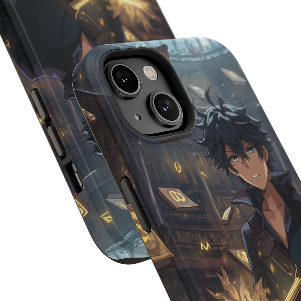 Vi-Anime Mystic Scholar Phone Case — Anime Magic Book Impact-Resistant Case