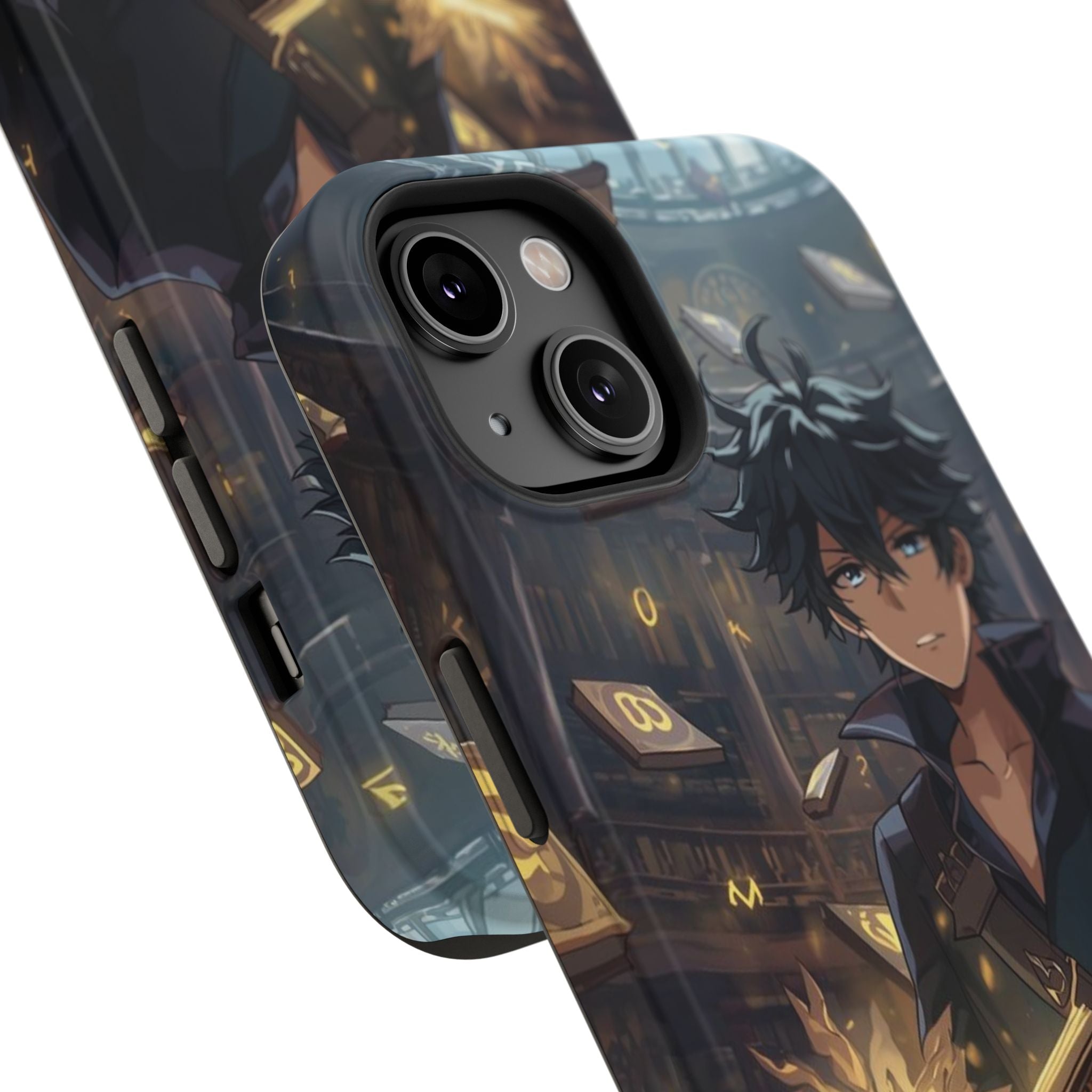 Vi-Anime Mystic Scholar Phone Case — Anime Magic Book Impact-Resistant Case