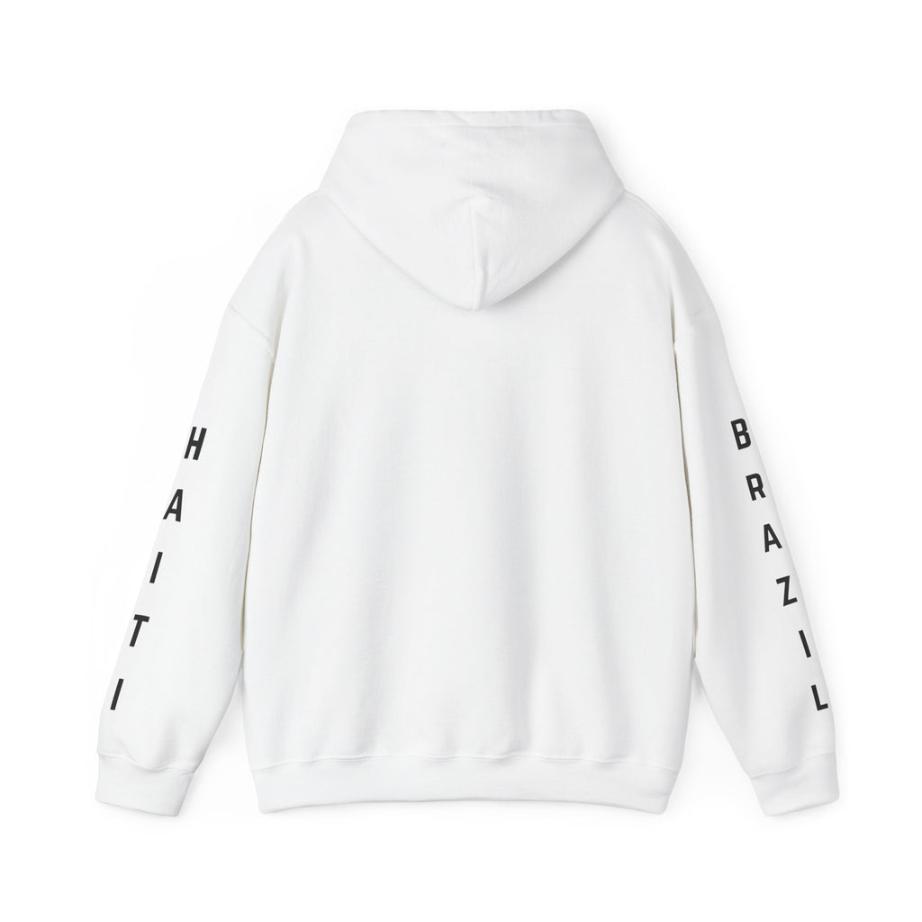 Vi-Hoodie Haiti Brazil Flag Hoodie — "Estamos Aqui!!! Nou La!!!!!"
