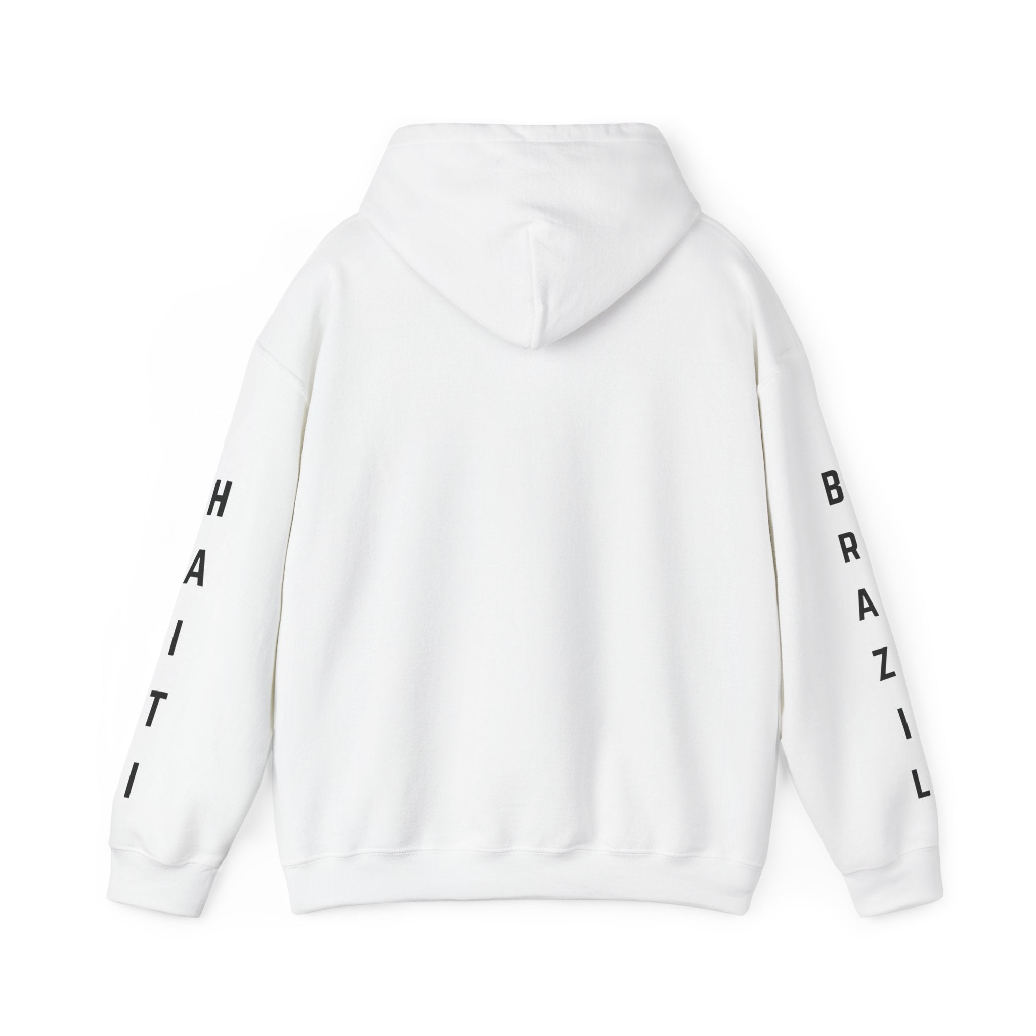 Vi-Hoodie Haiti Brazil Flag Hoodie — "Estamos Aqui!!! Nou La!!!!!"