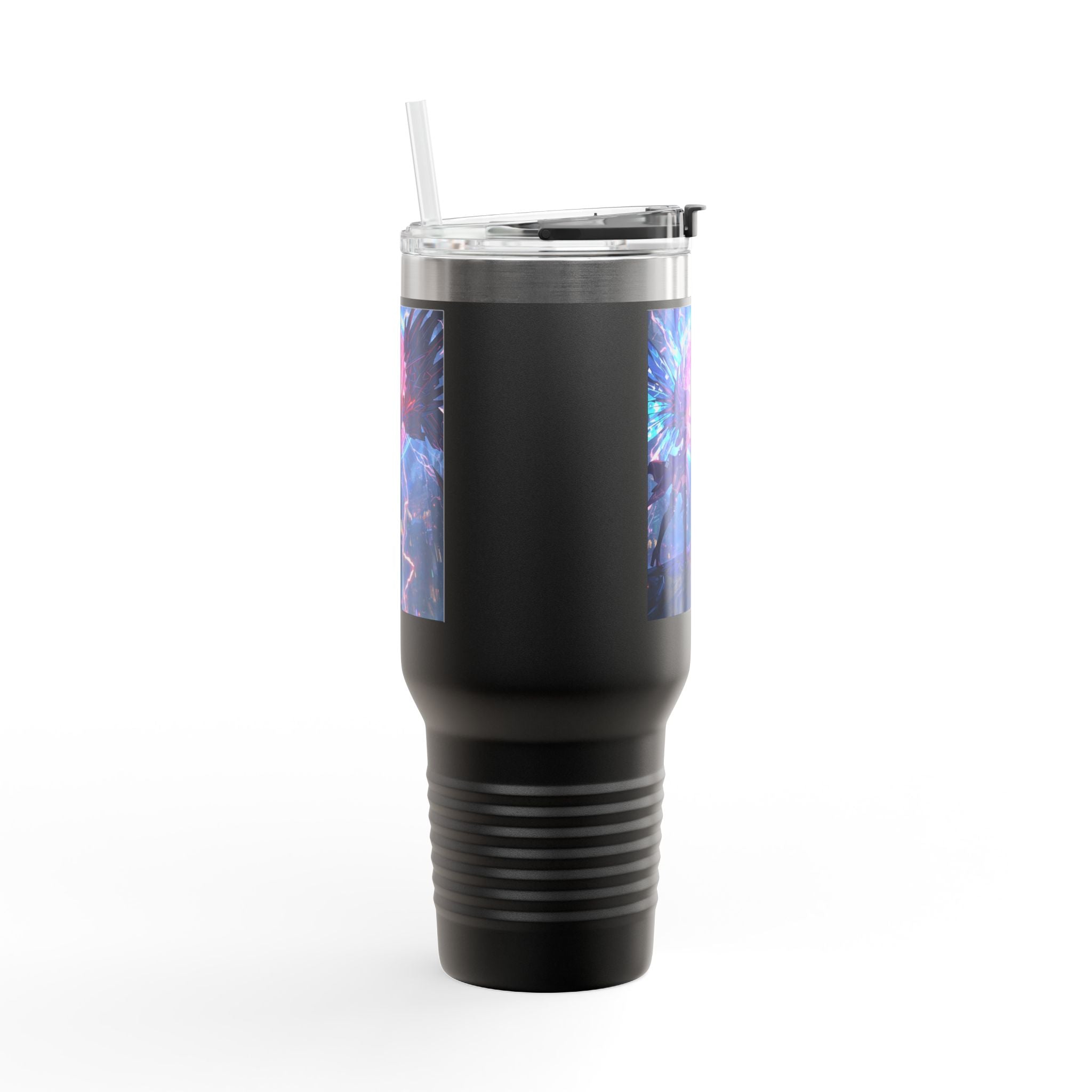 Vi-Anime 40oz Insulated Travel Mug — Fantasy Angel Moonlight Design