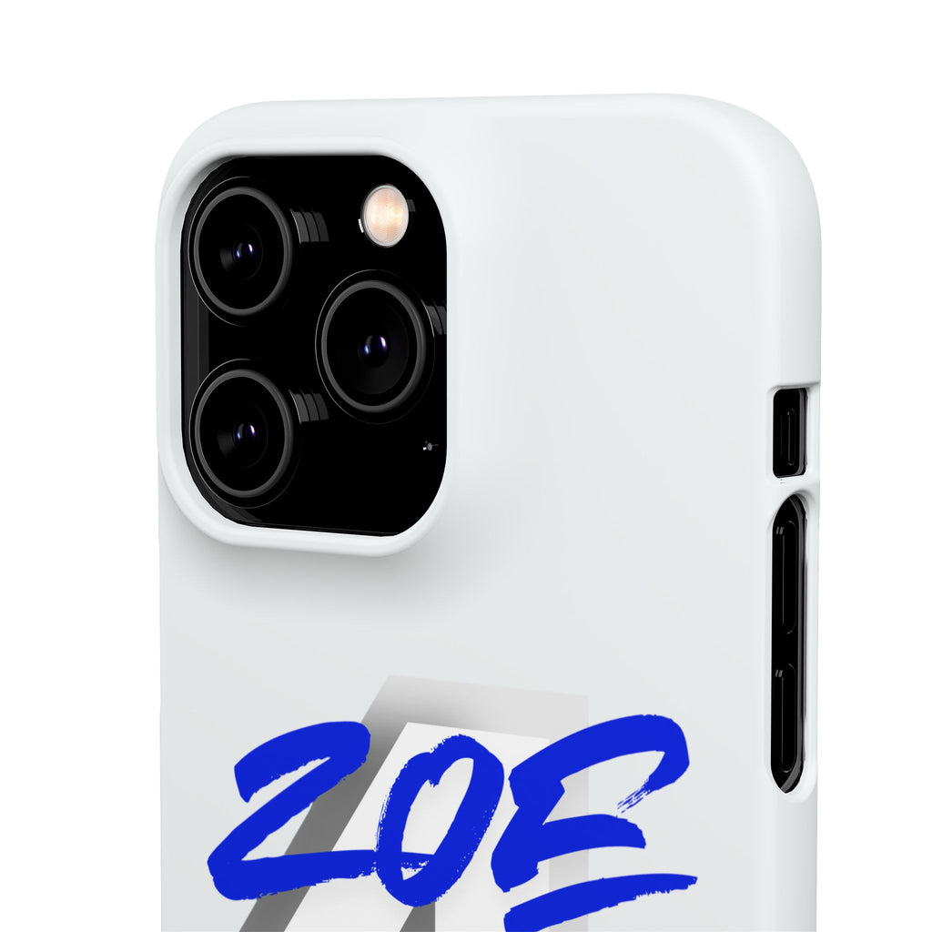 Zoe Life Phone Case - Bold Script Number 4 Snap Case