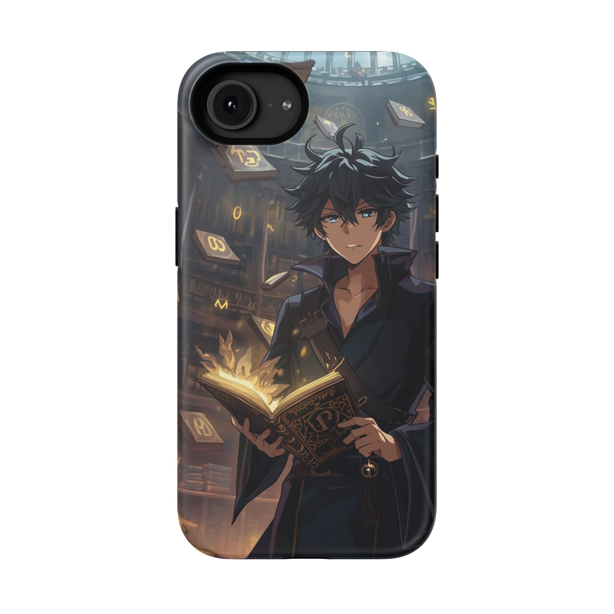 Vi-Anime Mystic Scholar Phone Case — Anime Magic Book Impact-Resistant Case