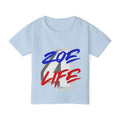 Little Vi T‑Shirt — “Zoe 4 Life” Red & Blue Number 4 Graphic