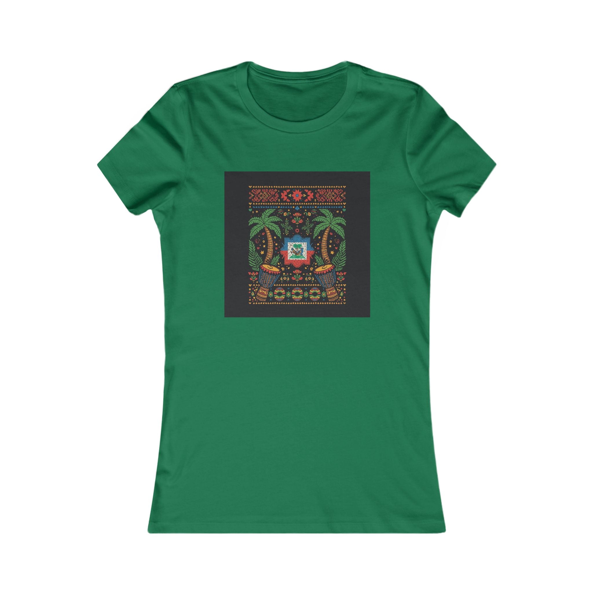 Womens Vi-Top — Colorful Folk Art Floral