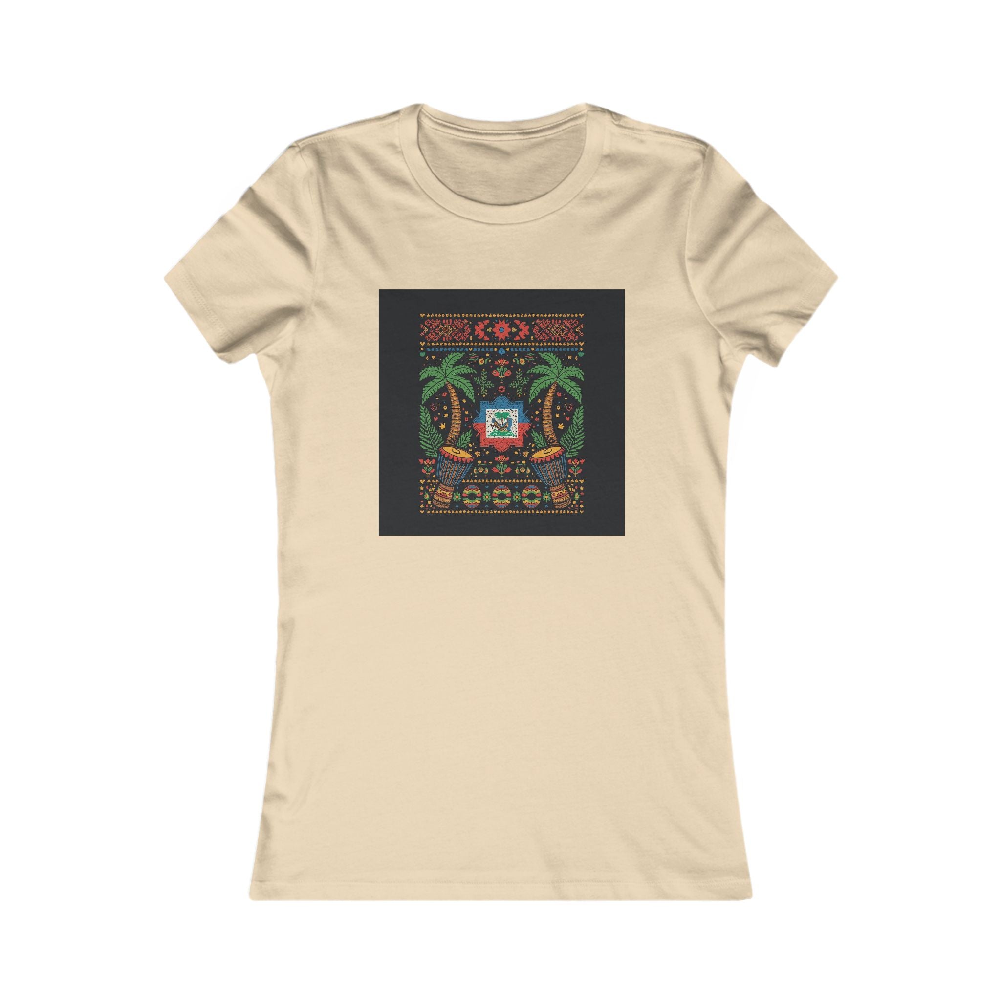 Womens Vi-Top — Colorful Folk Art Floral