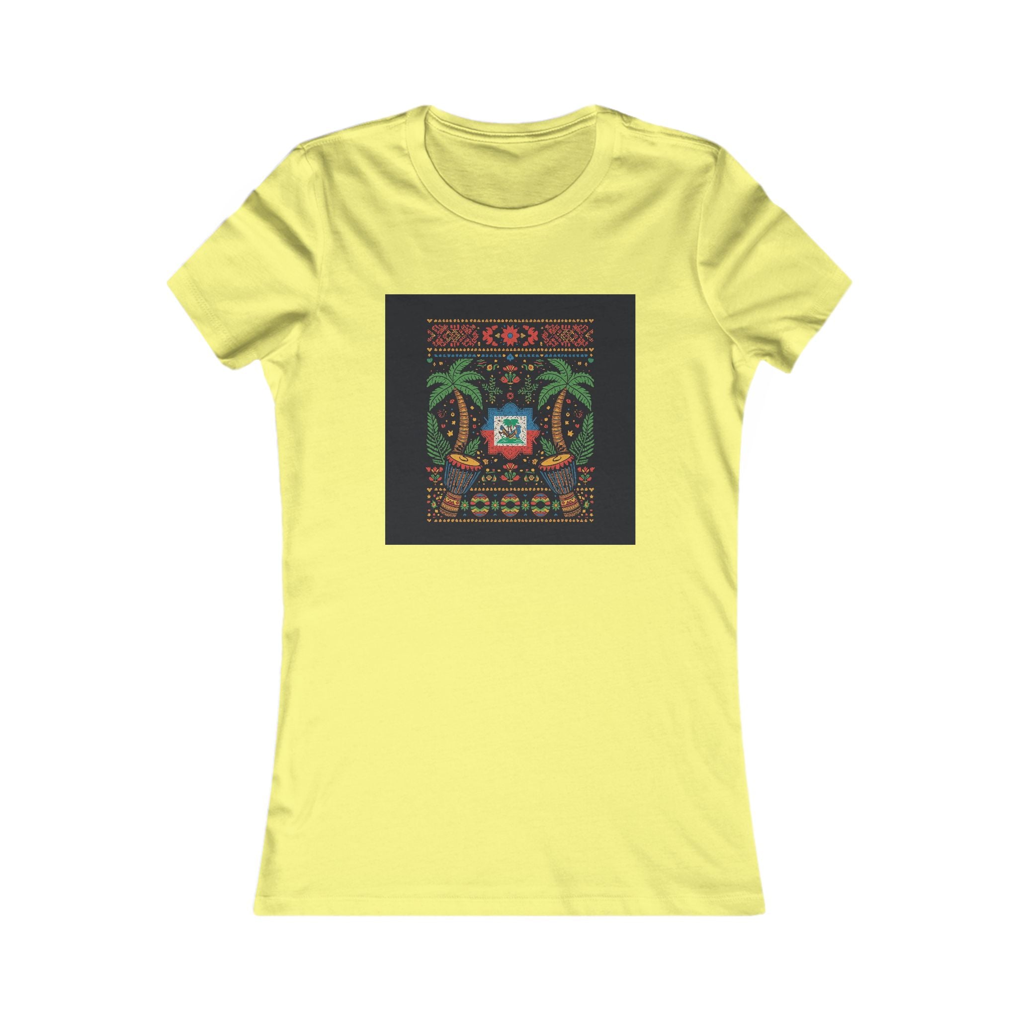 Womens Vi-Top — Colorful Folk Art Floral