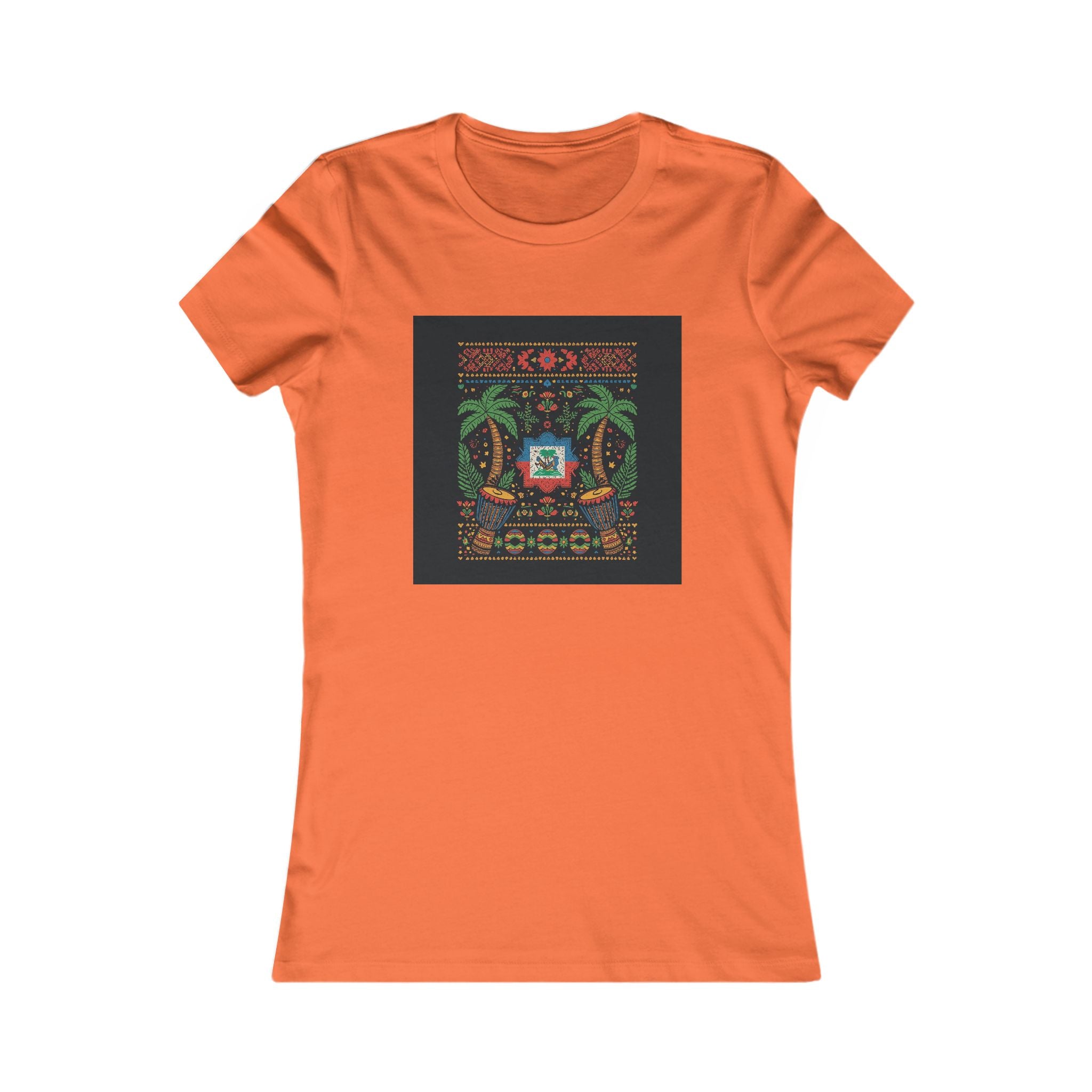 Womens Vi-Top — Colorful Folk Art Floral