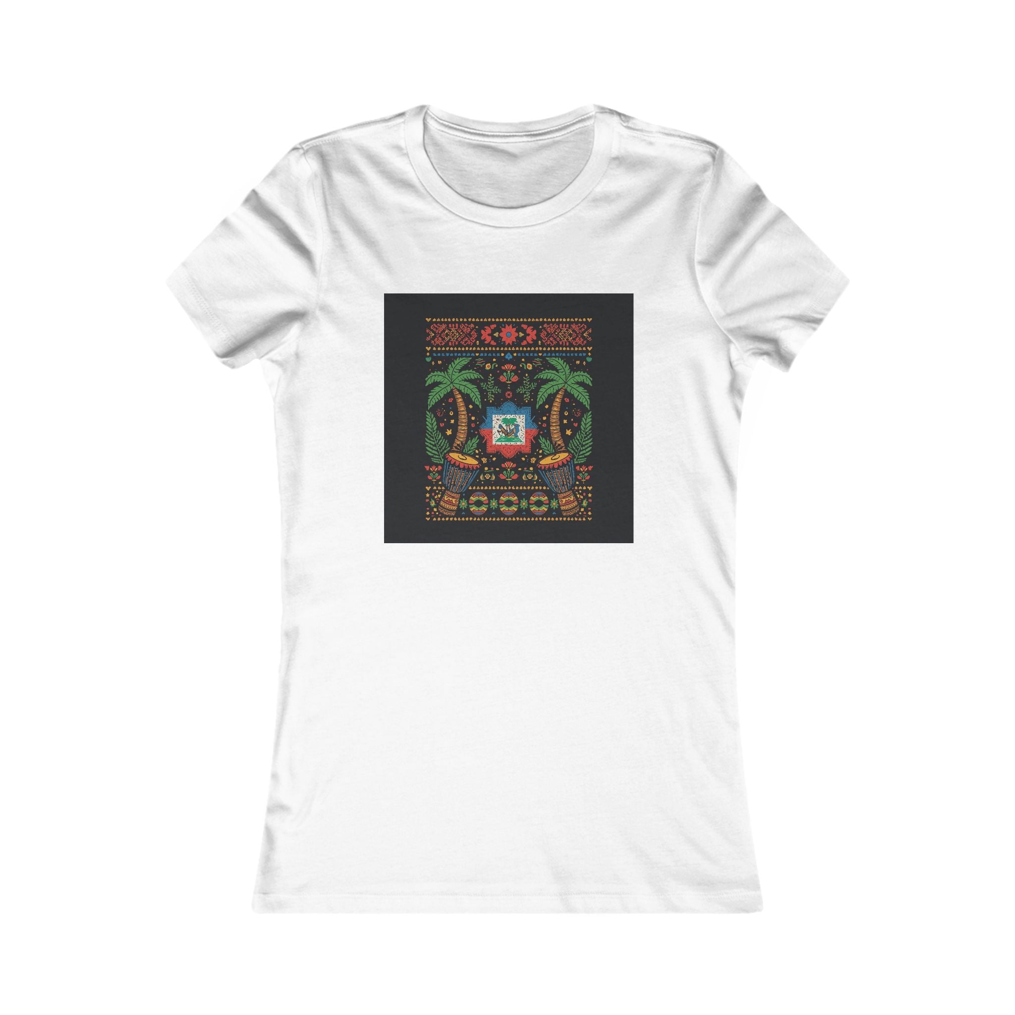 Womens Vi-Top — Colorful Folk Art Floral