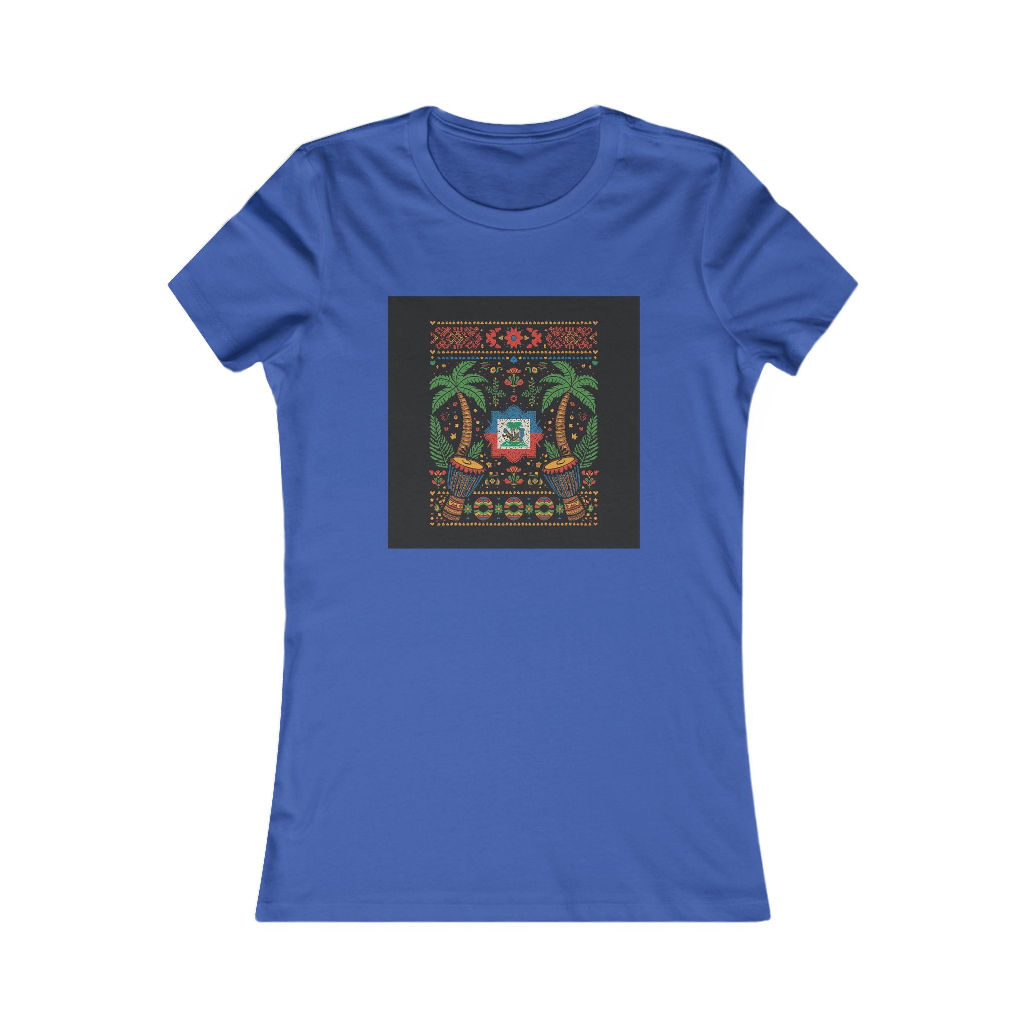 Womens Vi-Top — Colorful Folk Art Floral