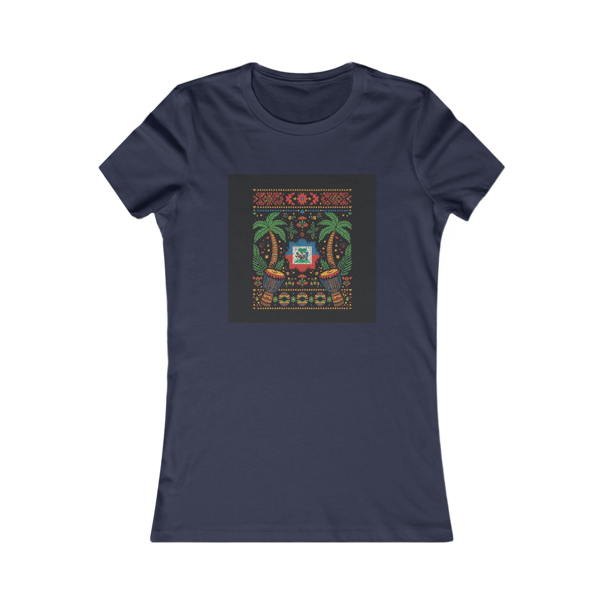 Womens Vi-Top — Colorful Folk Art Floral