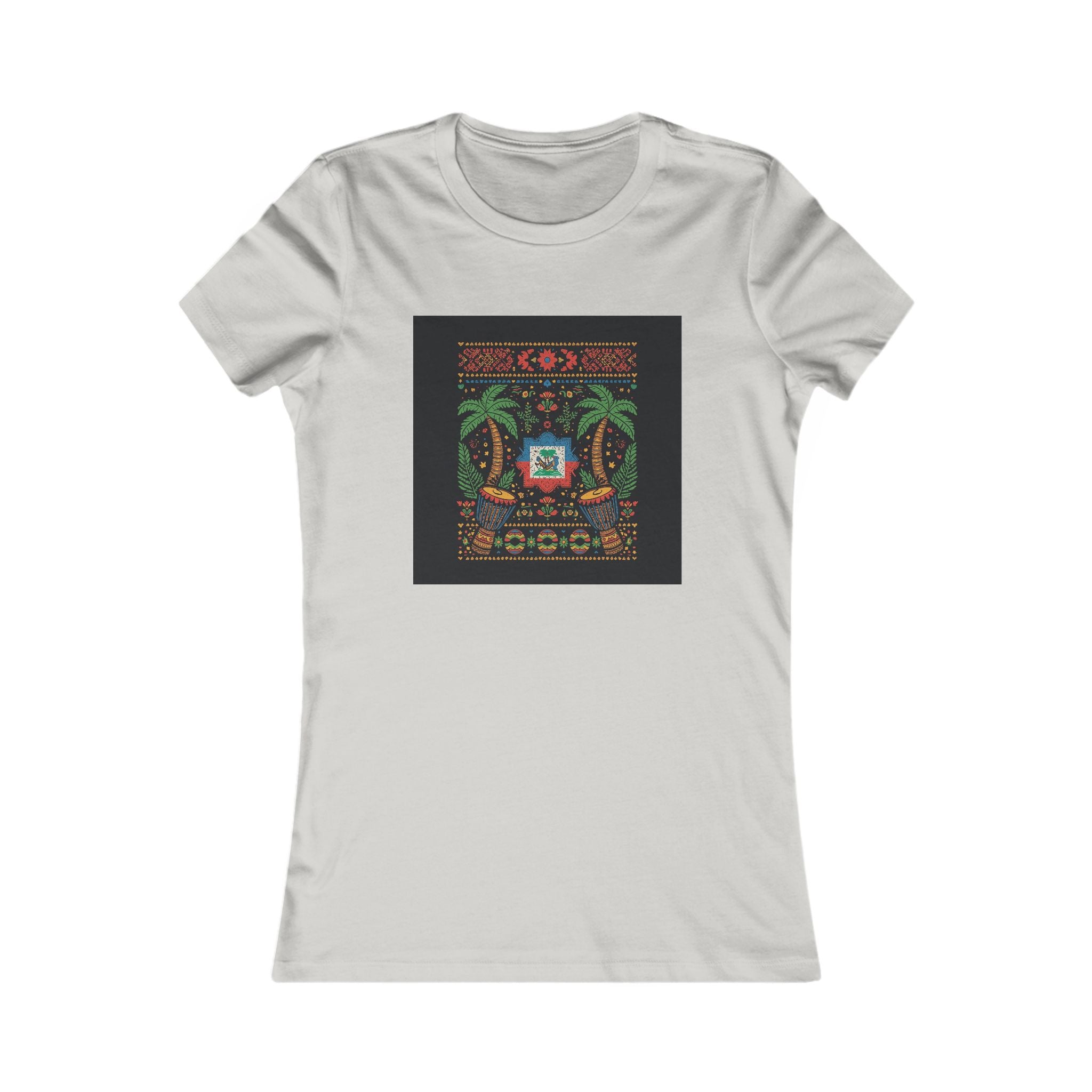 Womens Vi-Top — Colorful Folk Art Floral