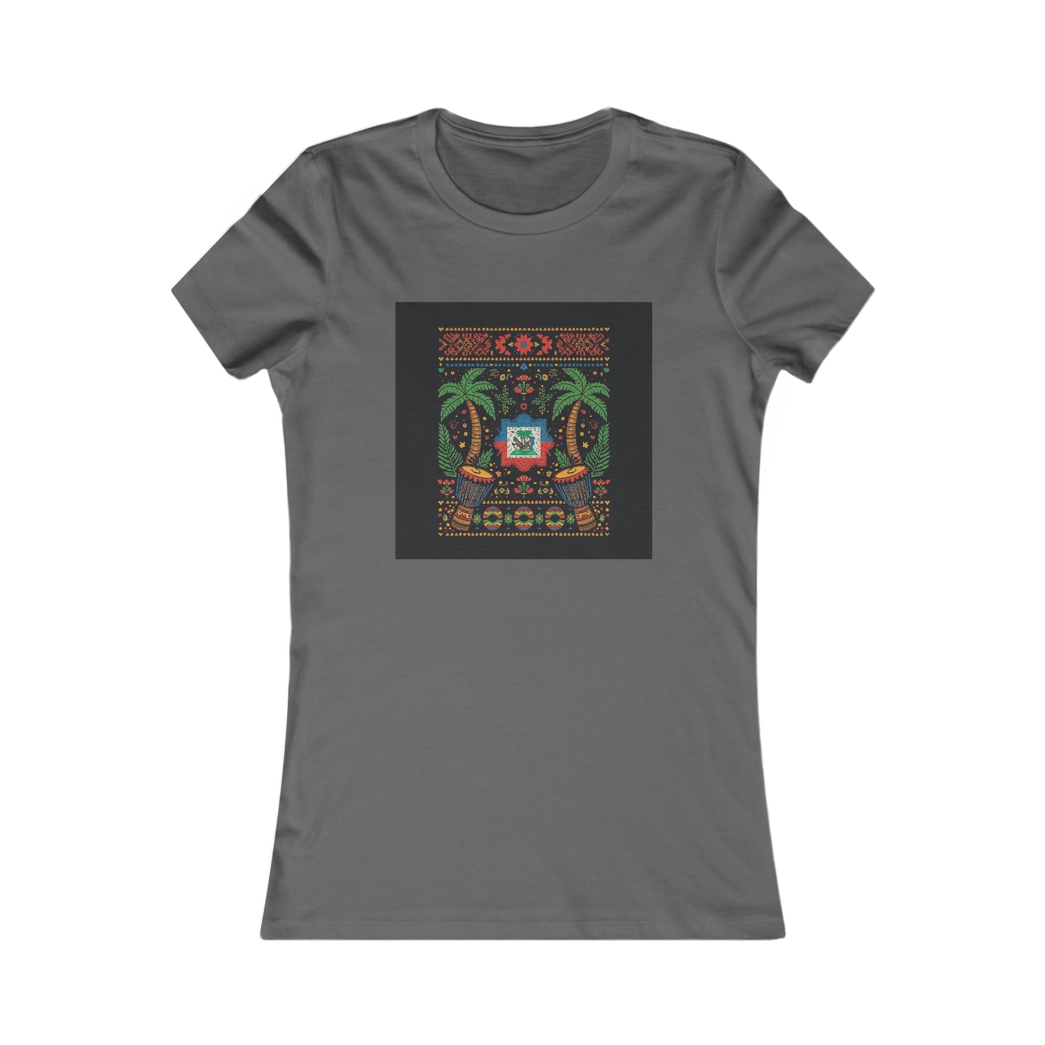 Womens Vi-Top — Colorful Folk Art Floral