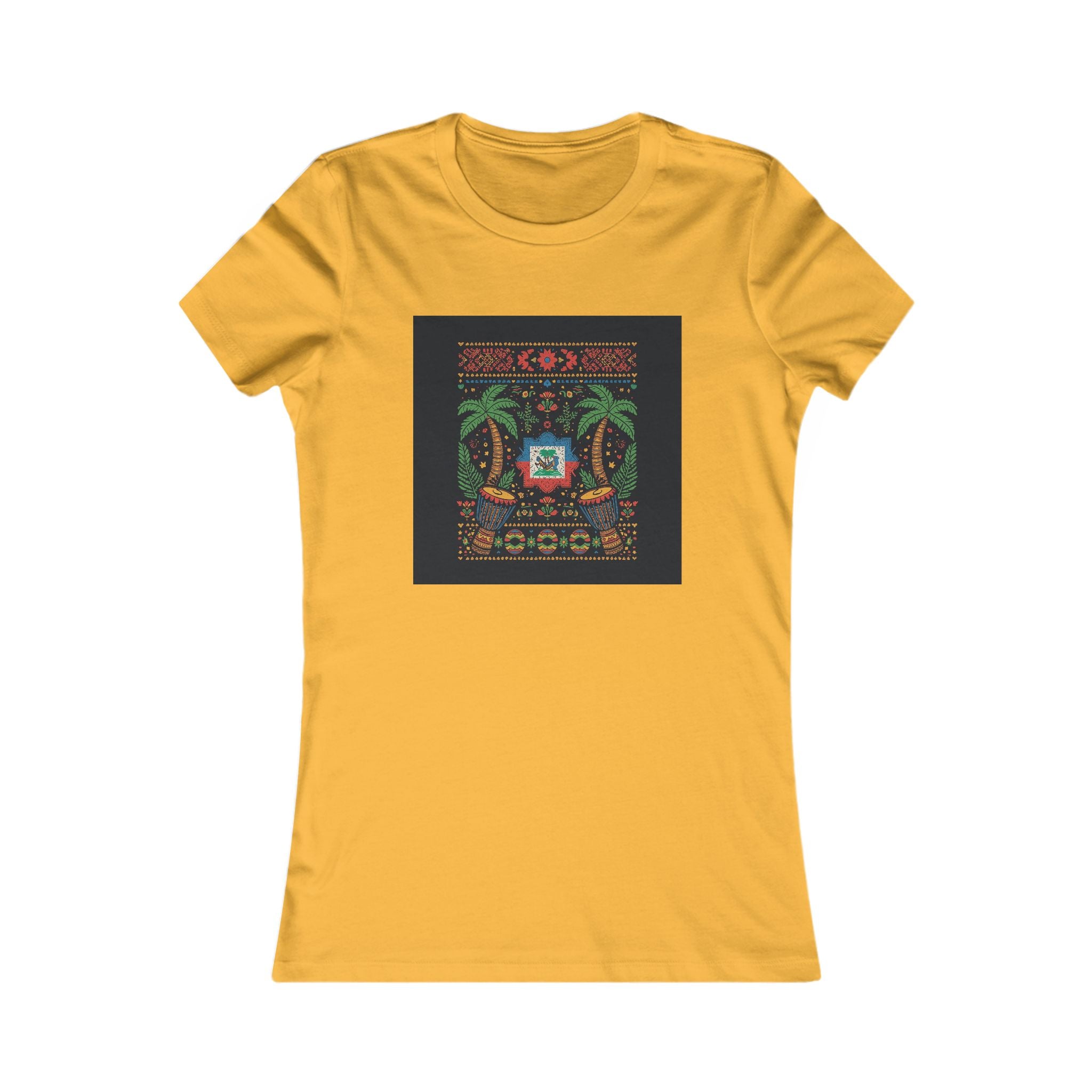 Womens Vi-Top — Colorful Folk Art Floral
