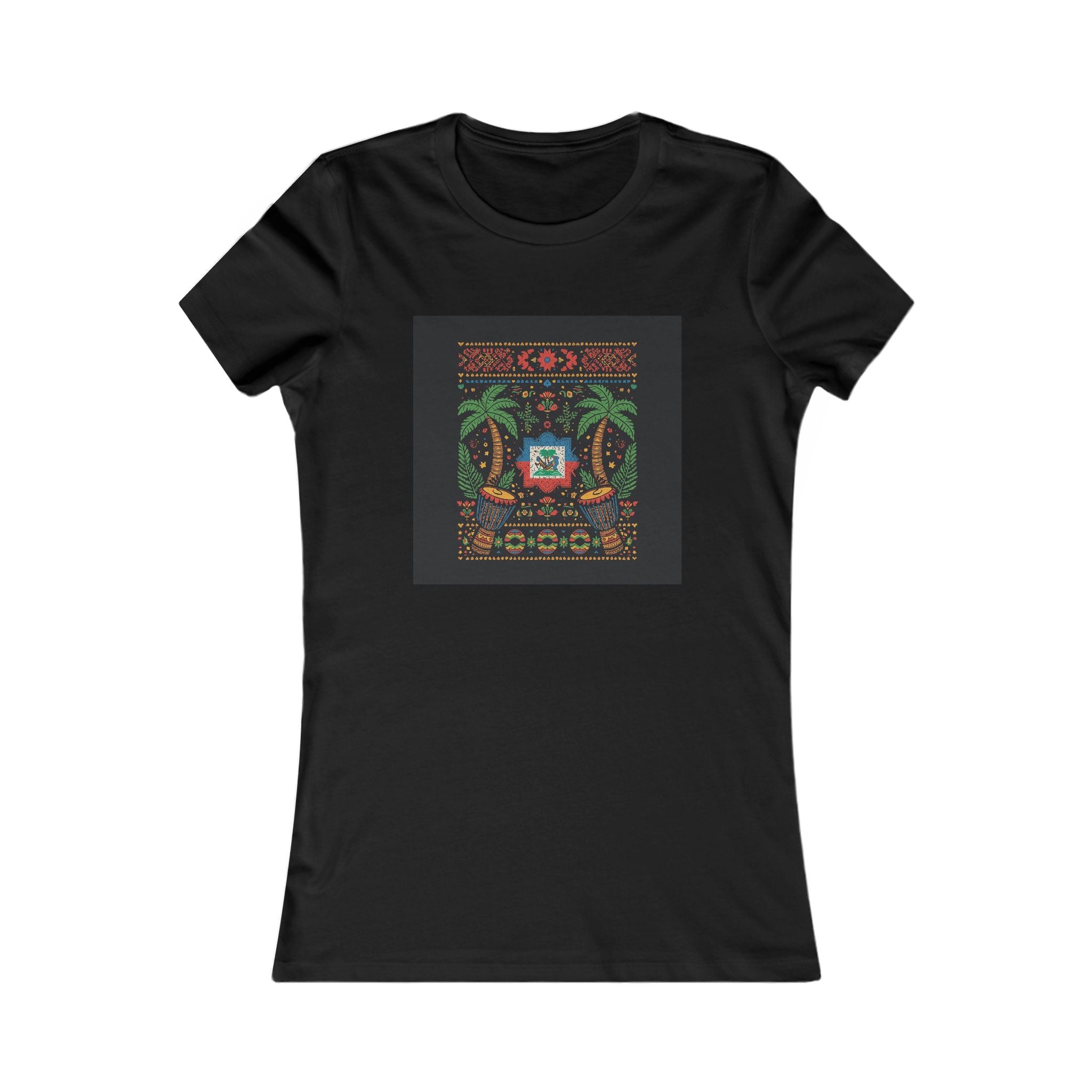 Womens Vi-Top — Colorful Folk Art Floral
