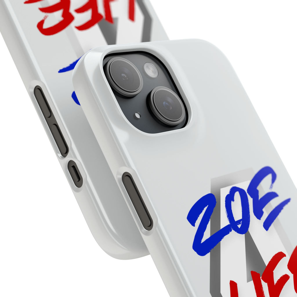 Zoe Life Phone Case - Bold Script Number 4 Snap Case