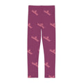 Little Vi Girls Leggings — Pink Crown All-Over Print, Royal Princess Casual Wear