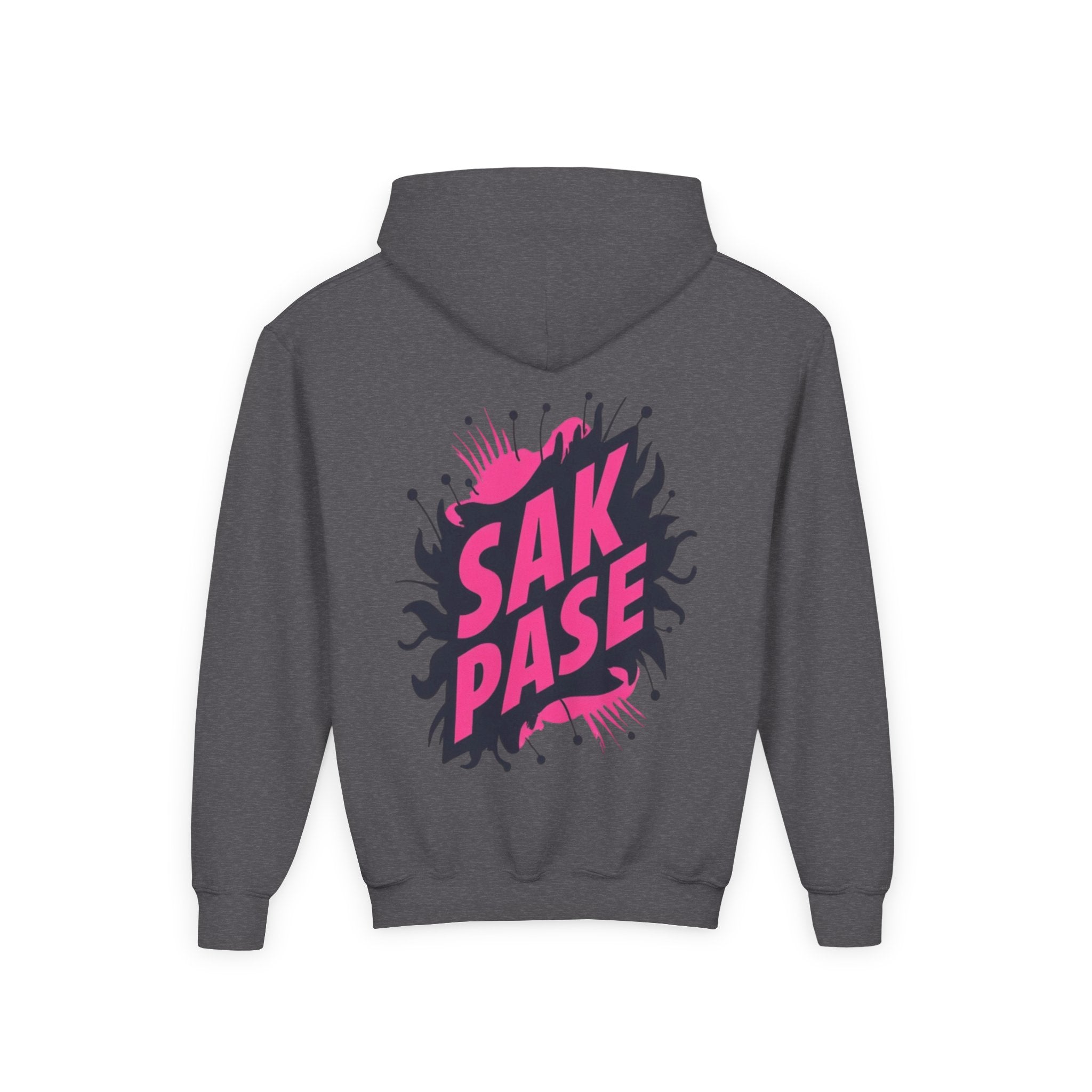 Little Vi Vi-Hoodie — Pink “SAK PASE” Creole Splash Graphic