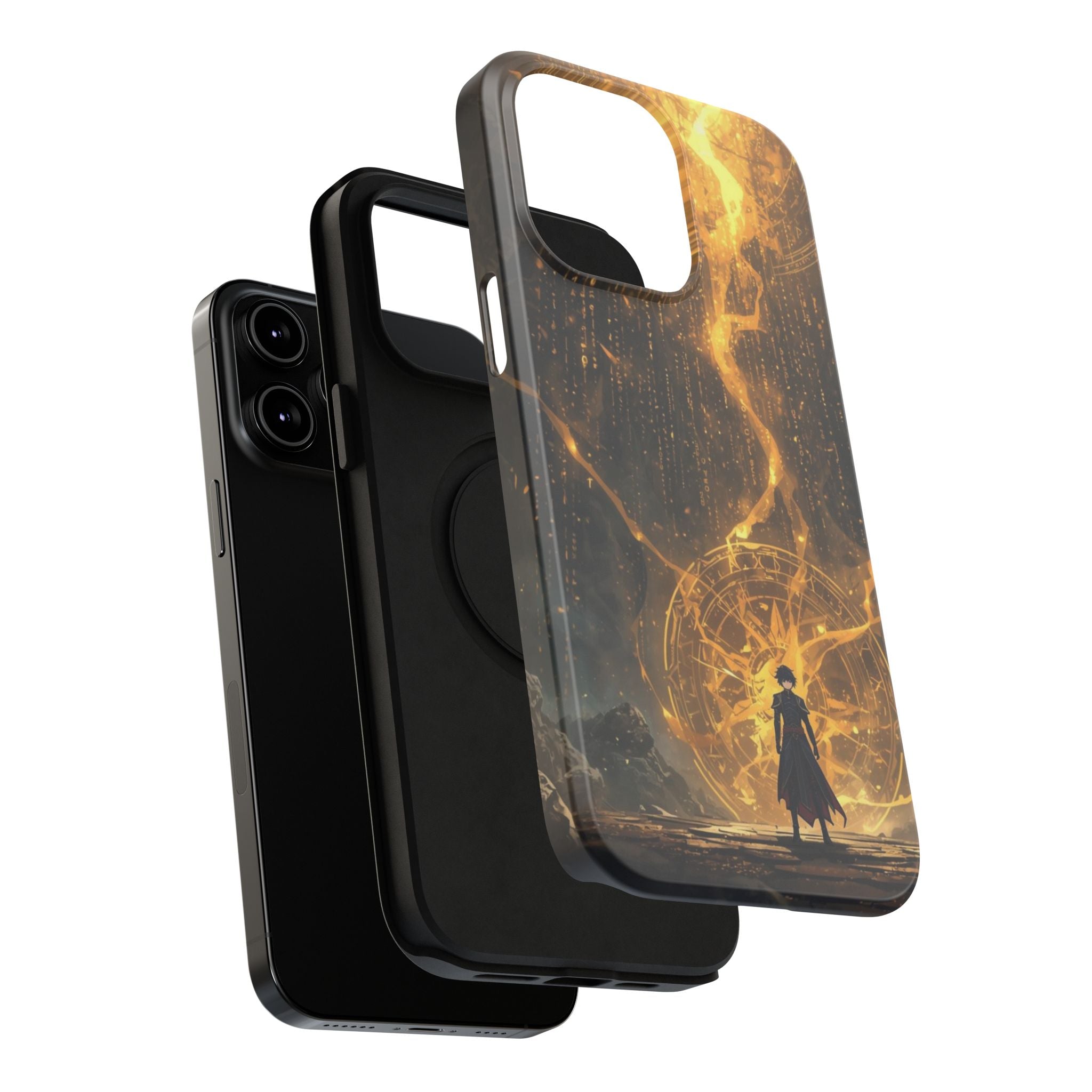 Vi-Anime Phone Case — Fantasy Mage Sigil Impact-Resistant Armor