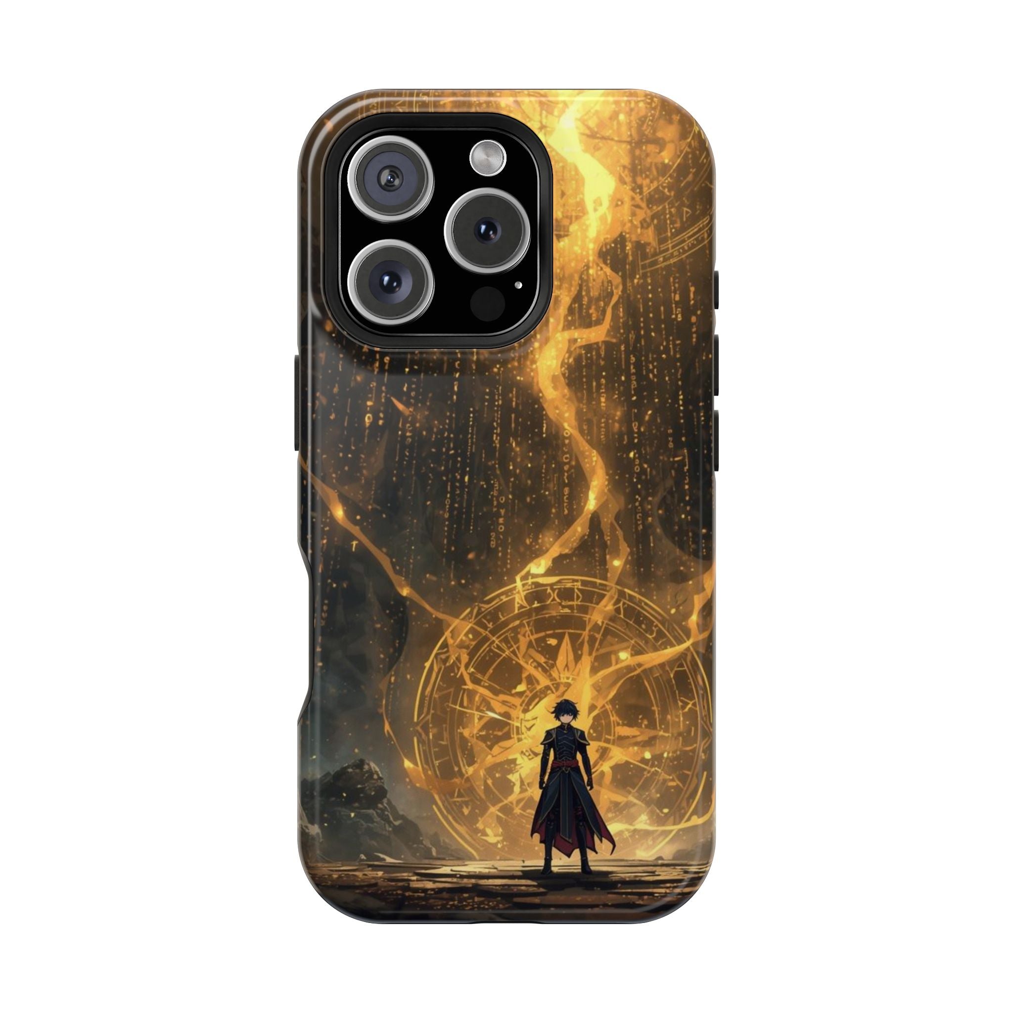 Vi-Anime Phone Case — Fantasy Mage Sigil Impact-Resistant Armor