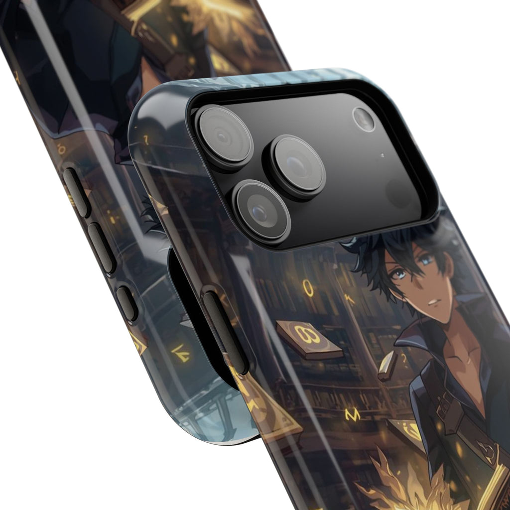 Vi-Anime Mystic Scholar Phone Case — Anime Magic Book Impact-Resistant Case