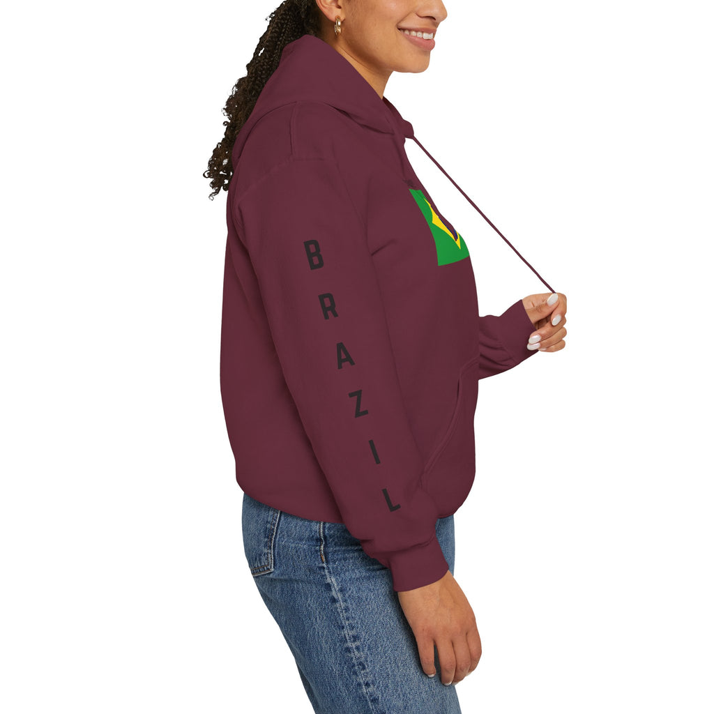 Vi-Hoodie Haiti Brazil Flag Hoodie — "Estamos Aqui!!! Nou La!!!!!"