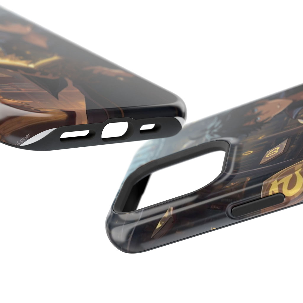 Vi-Anime Mystic Scholar Phone Case — Anime Magic Book Impact-Resistant Case