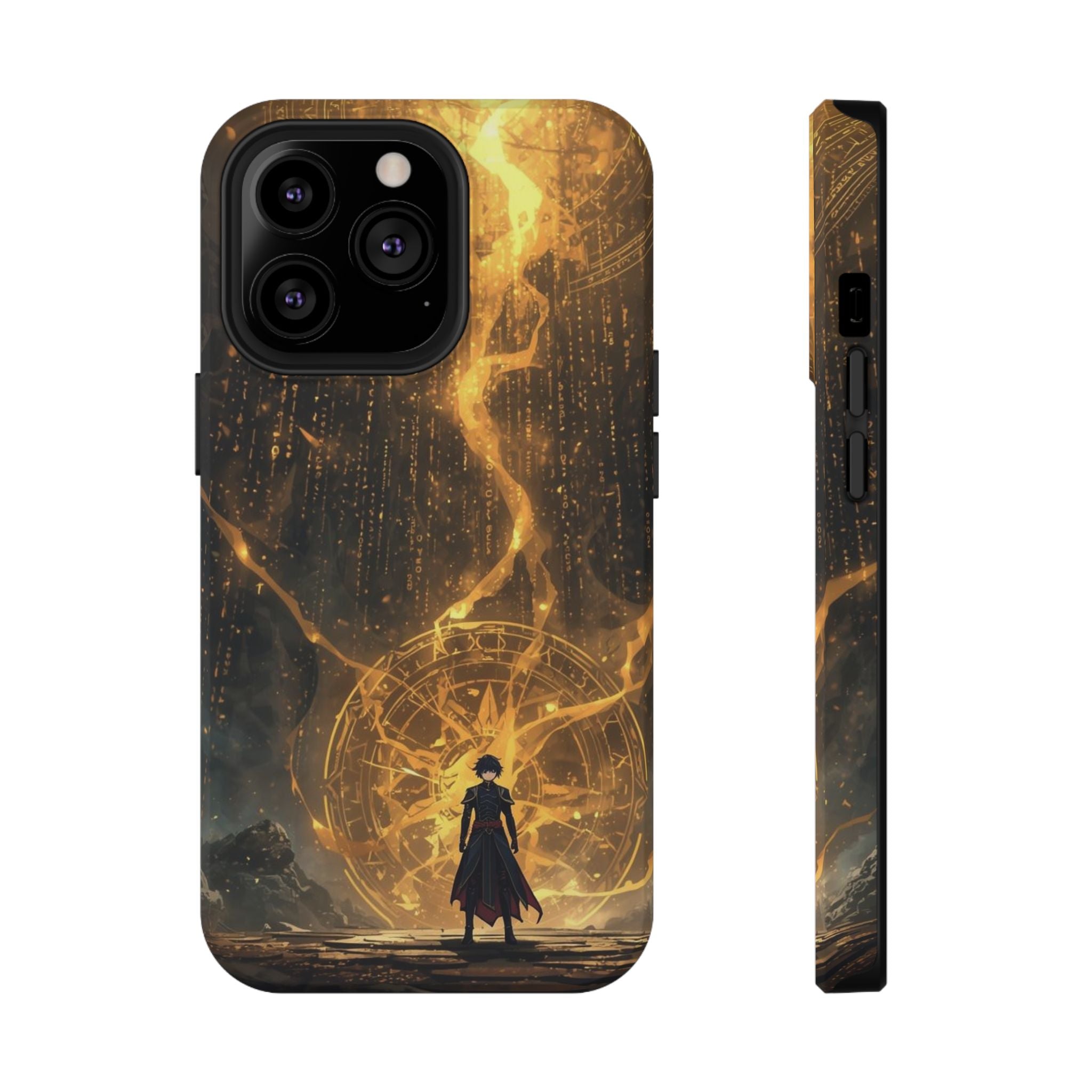 Vi-Anime Phone Case — Fantasy Mage Sigil Impact-Resistant Armor