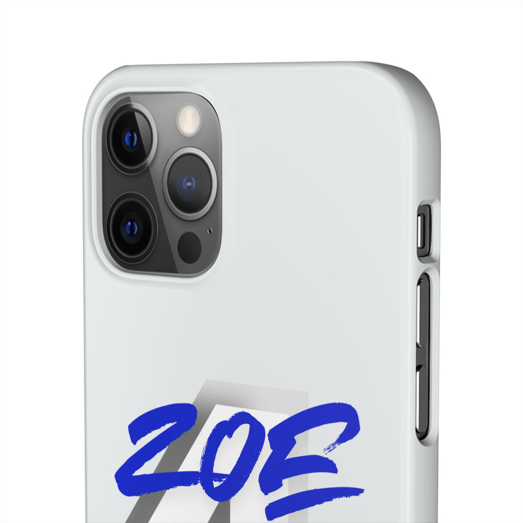 Zoe Life Phone Case - Bold Script Number 4 Snap Case