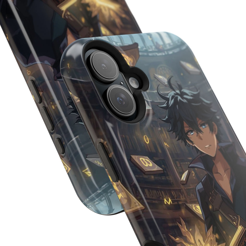 Vi-Anime Mystic Scholar Phone Case — Anime Magic Book Impact-Resistant Case