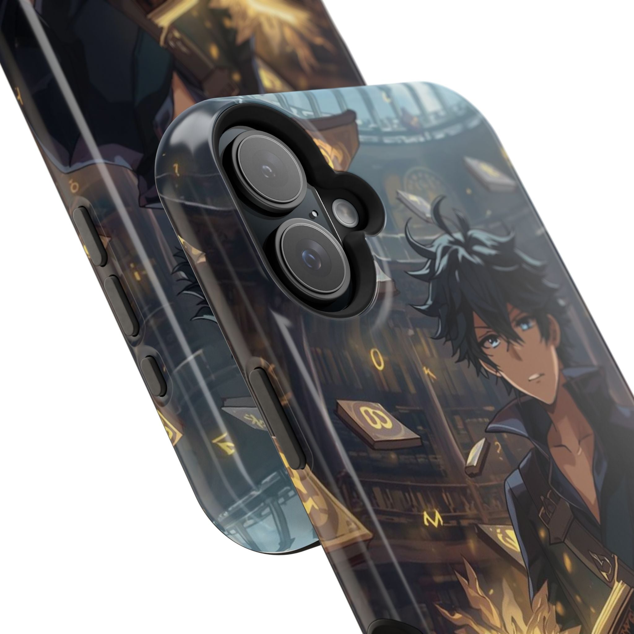 Vi-Anime Mystic Scholar Phone Case — Anime Magic Book Impact-Resistant Case