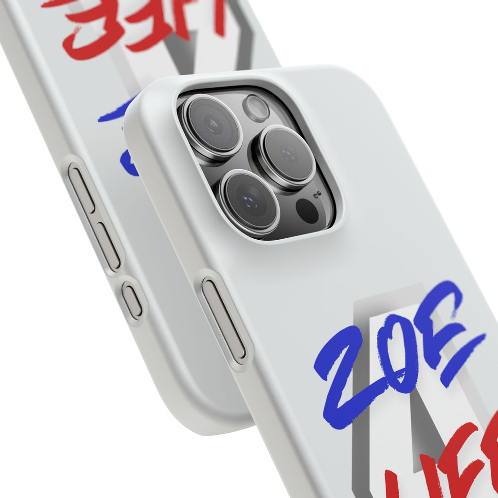 Zoe Life Phone Case - Bold Script Number 4 Snap Case